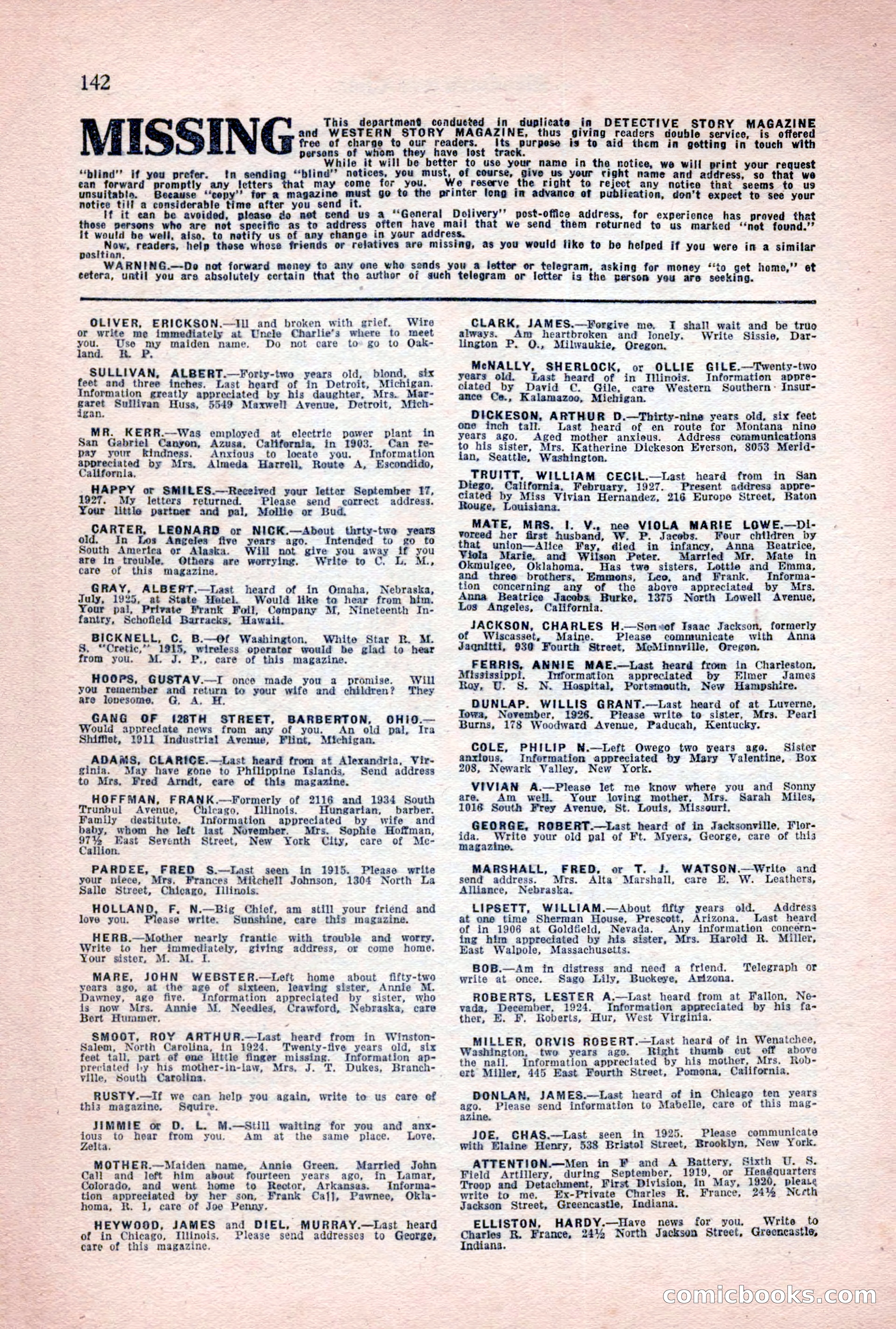 Detective Story Magazine, January 7, 1928 — page 160 of 164