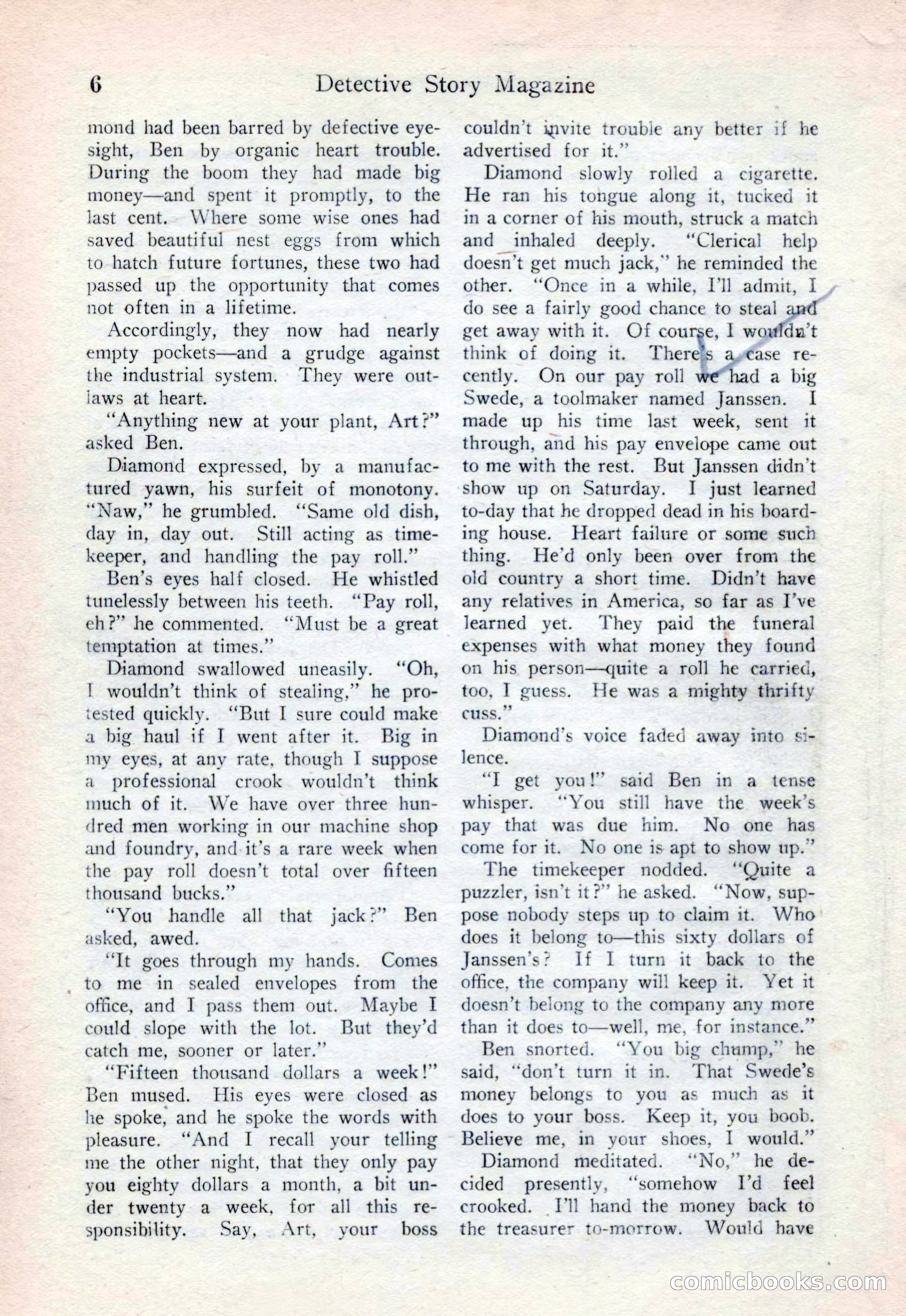 Detective Story Magazine, August 15, 1925 — page 8 of 148
