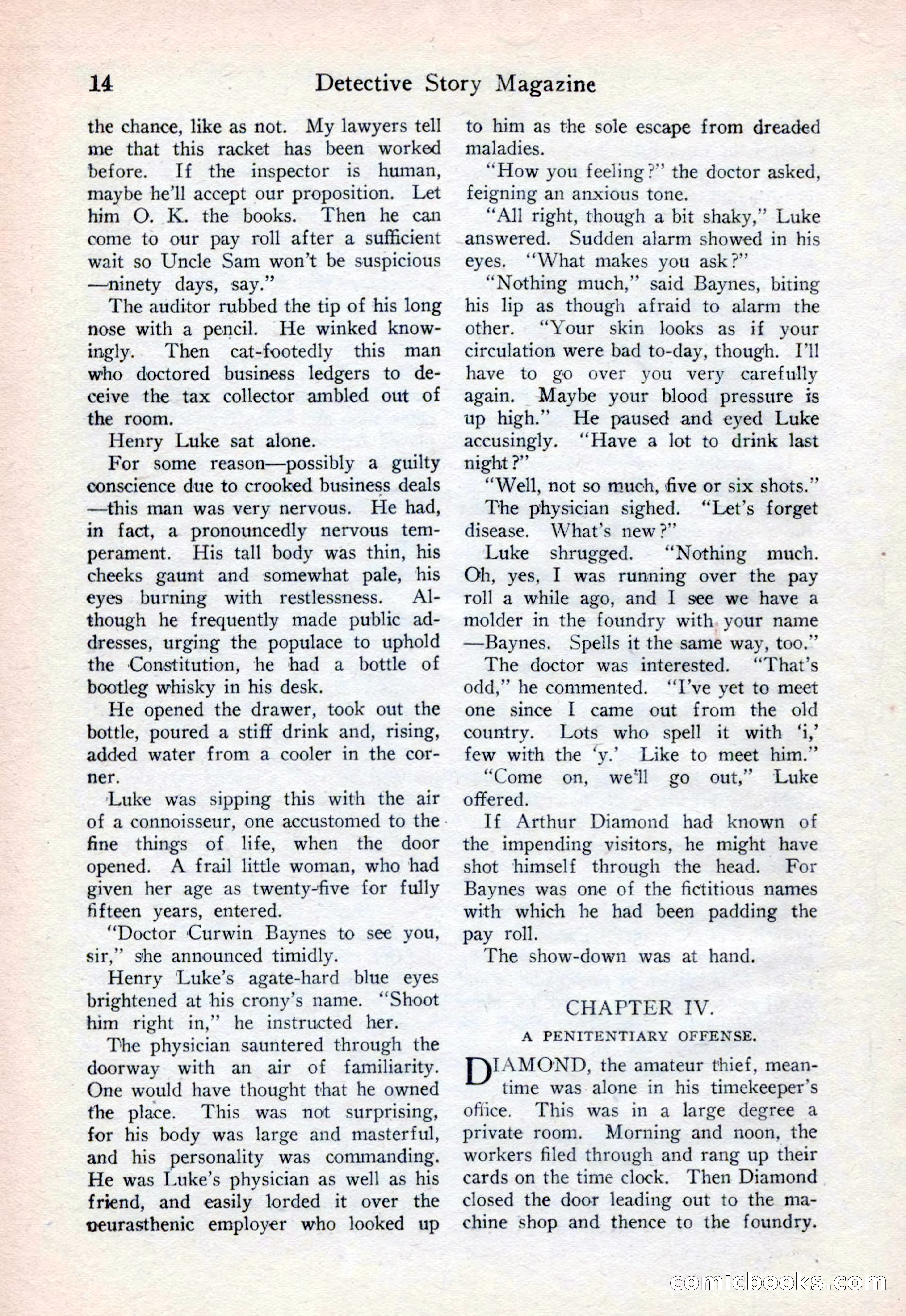 Detective Story Magazine, August 15, 1925 — page 16 of 148