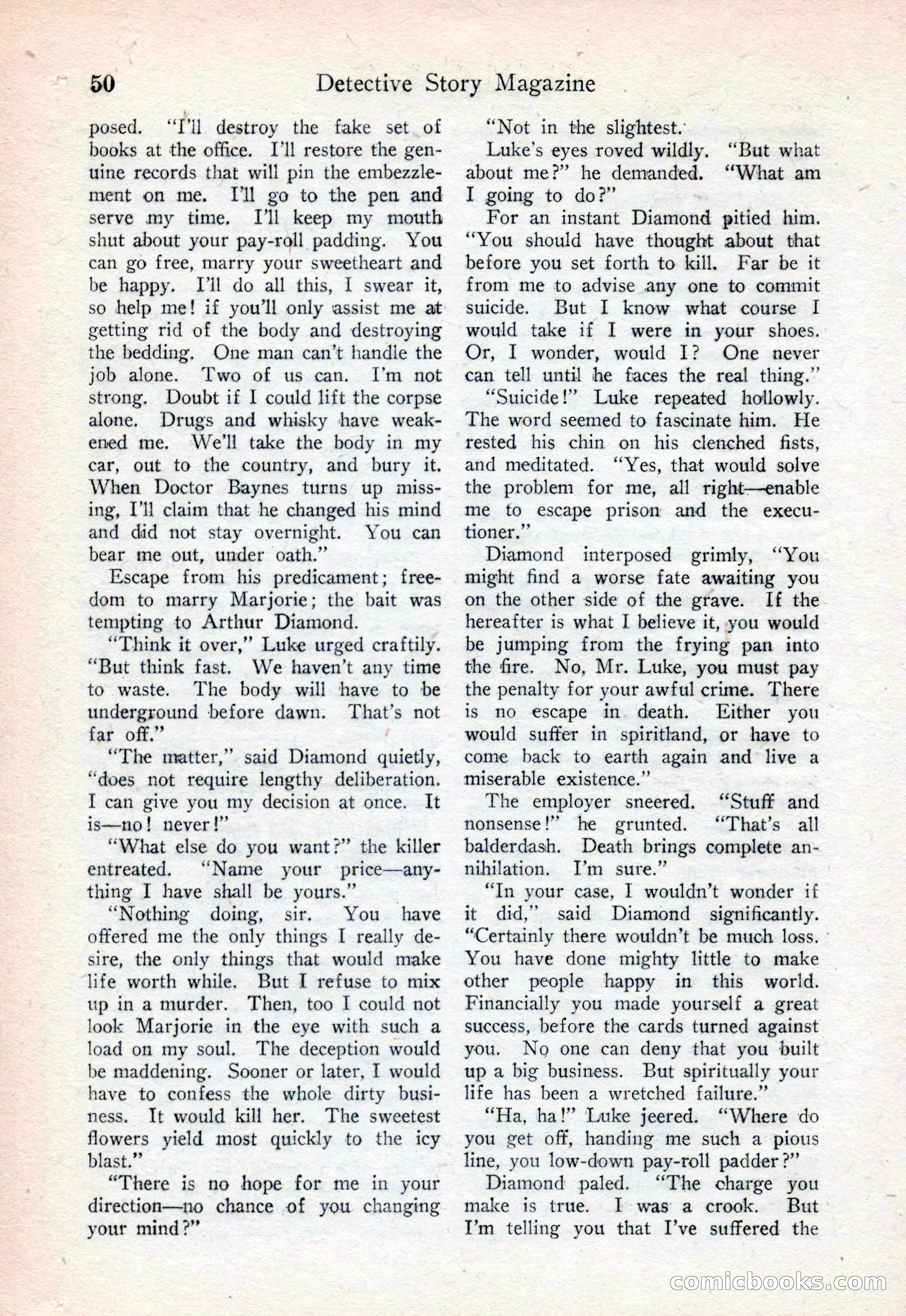 Detective Story Magazine, August 15, 1925 — page 52 of 148