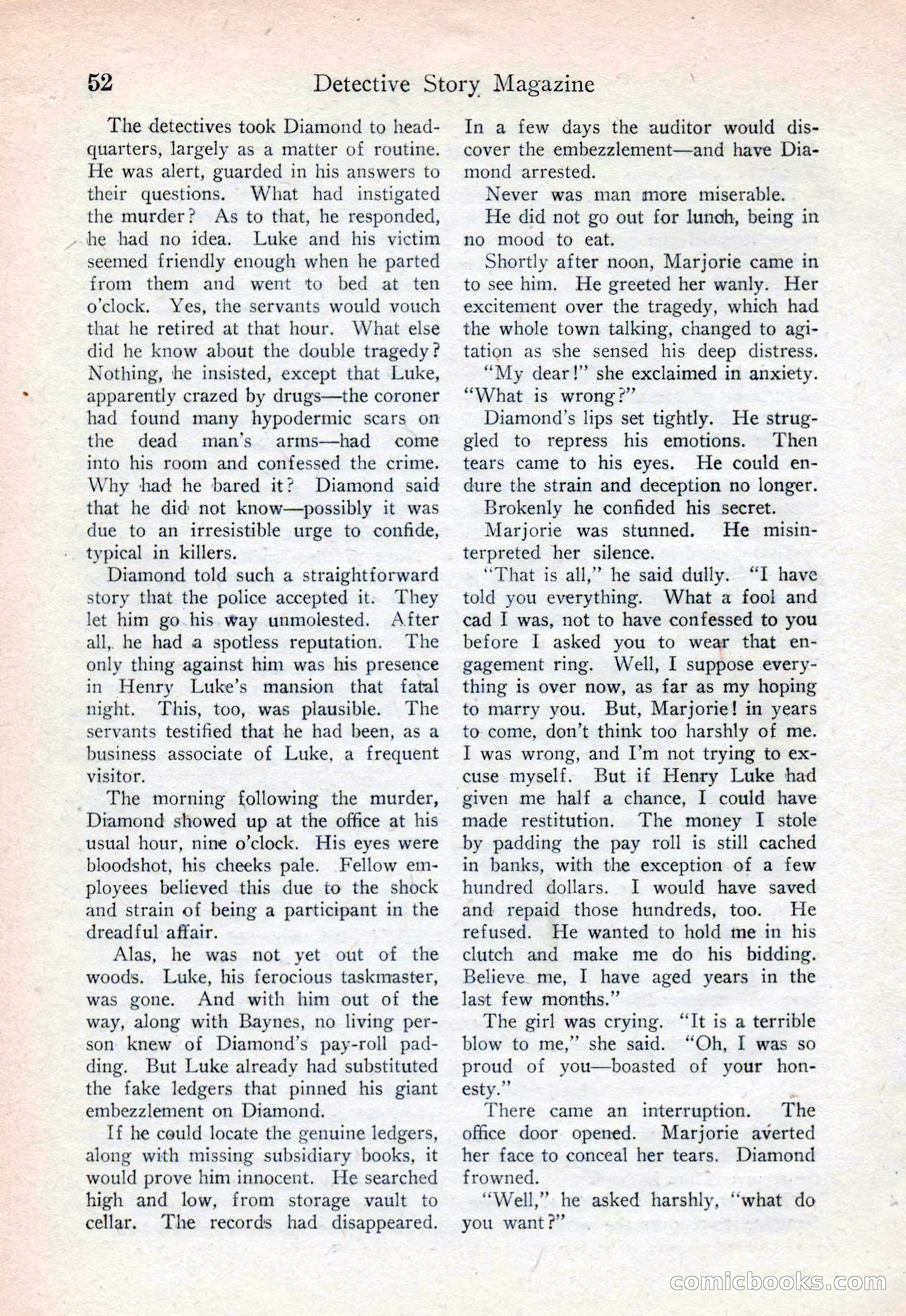 Detective Story Magazine, August 15, 1925 — page 54 of 148