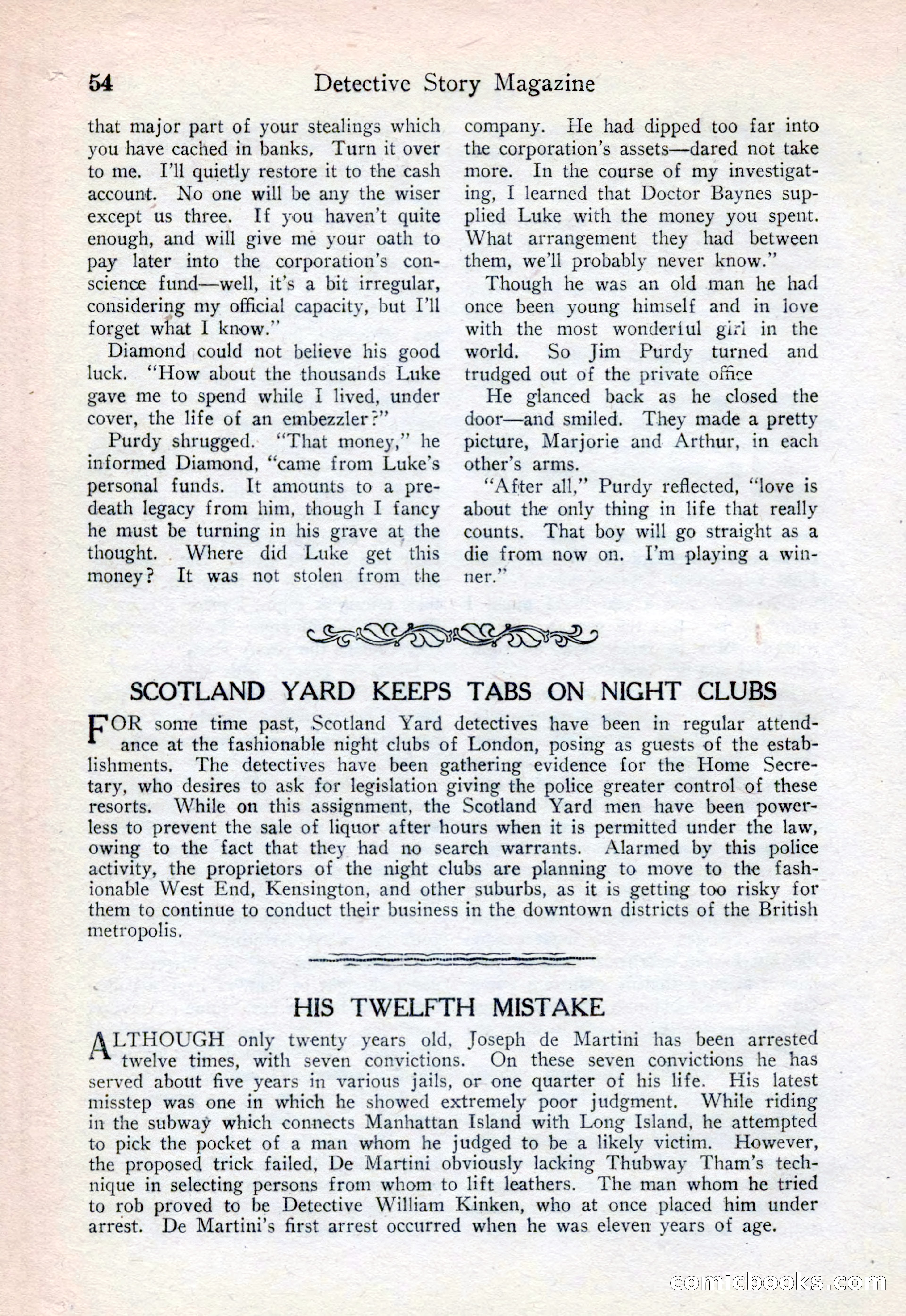 Detective Story Magazine, August 15, 1925 — page 56 of 148