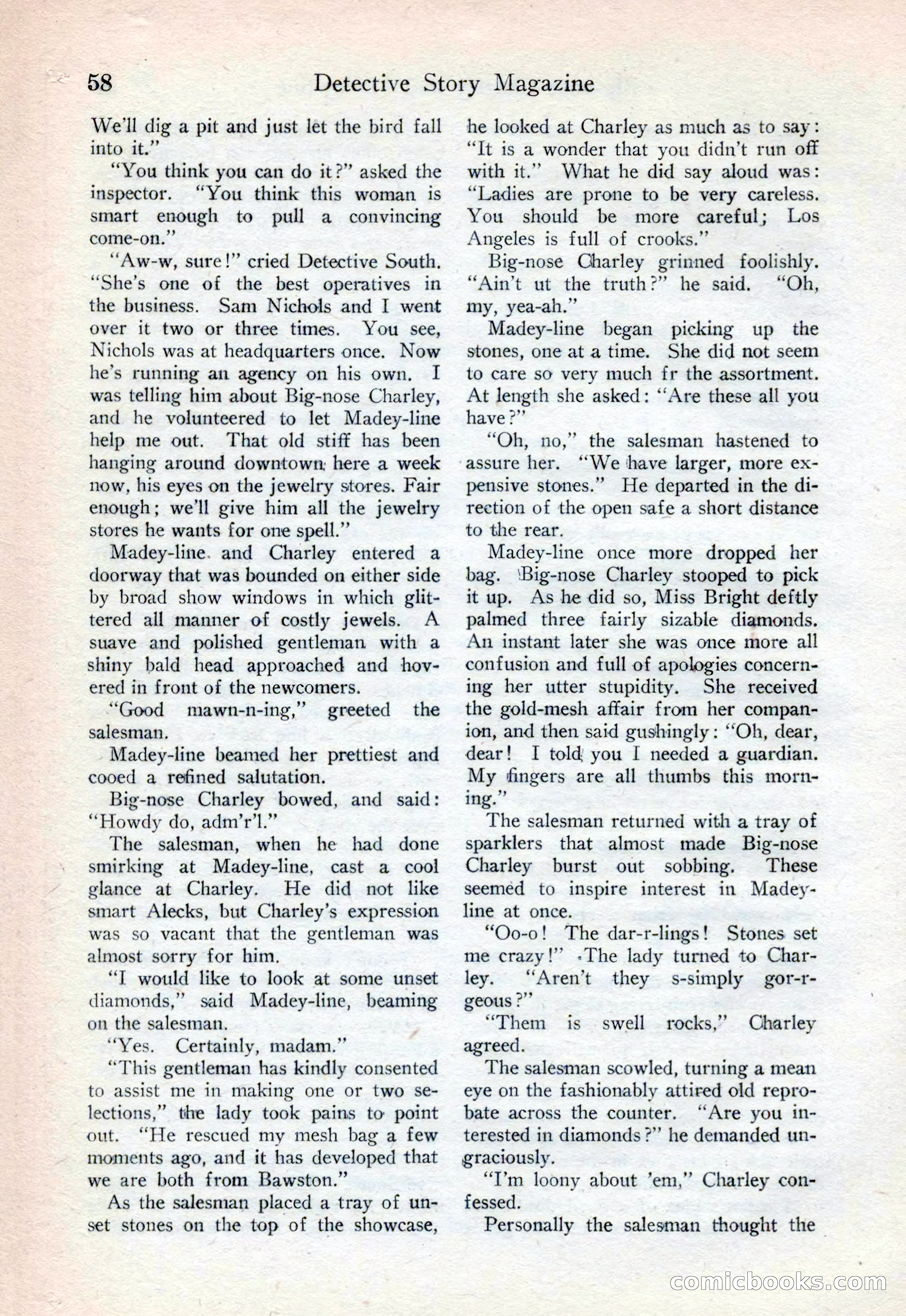 Detective Story Magazine, August 15, 1925 — page 60 of 148