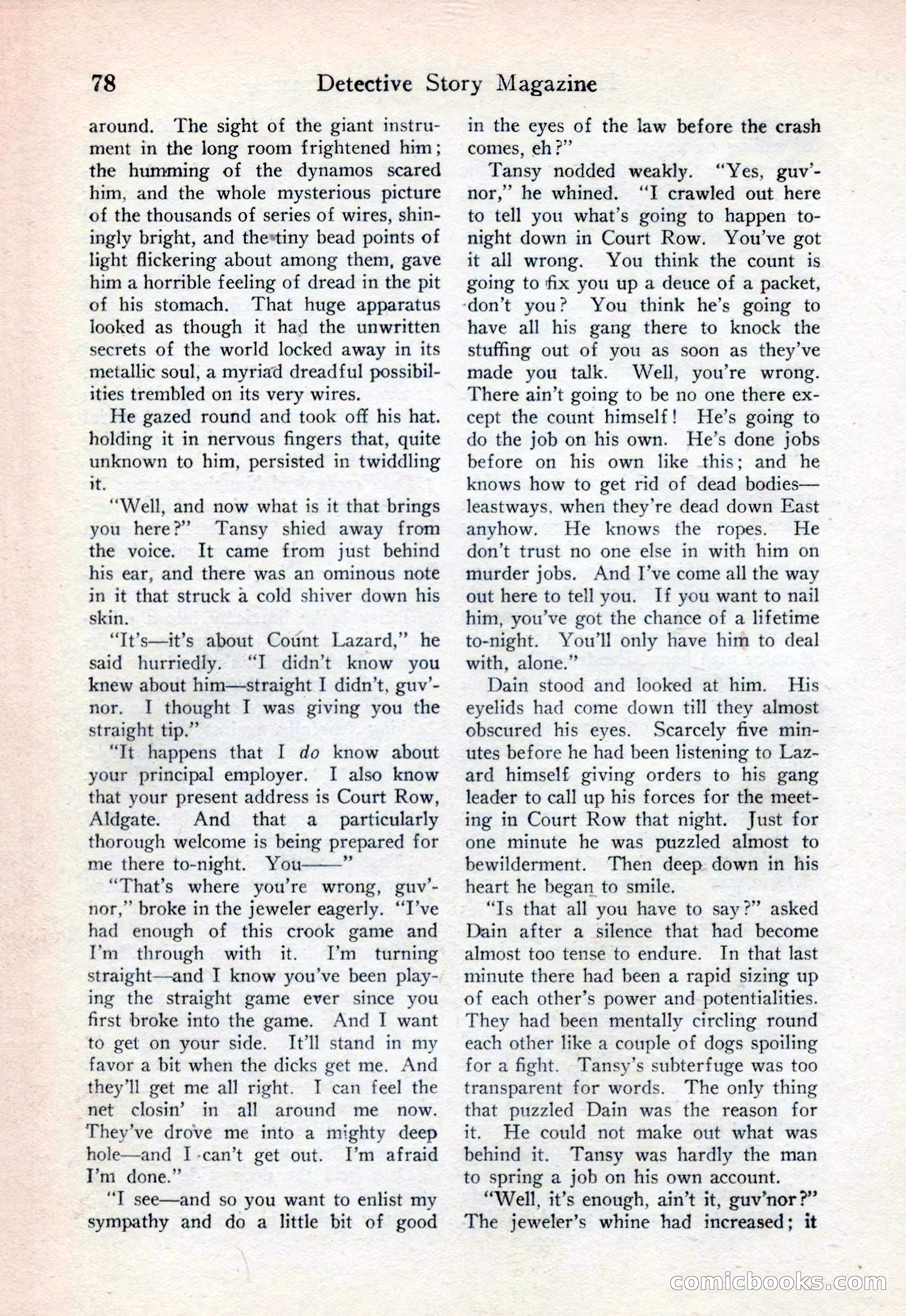 Detective Story Magazine, August 15, 1925 — page 80 of 148