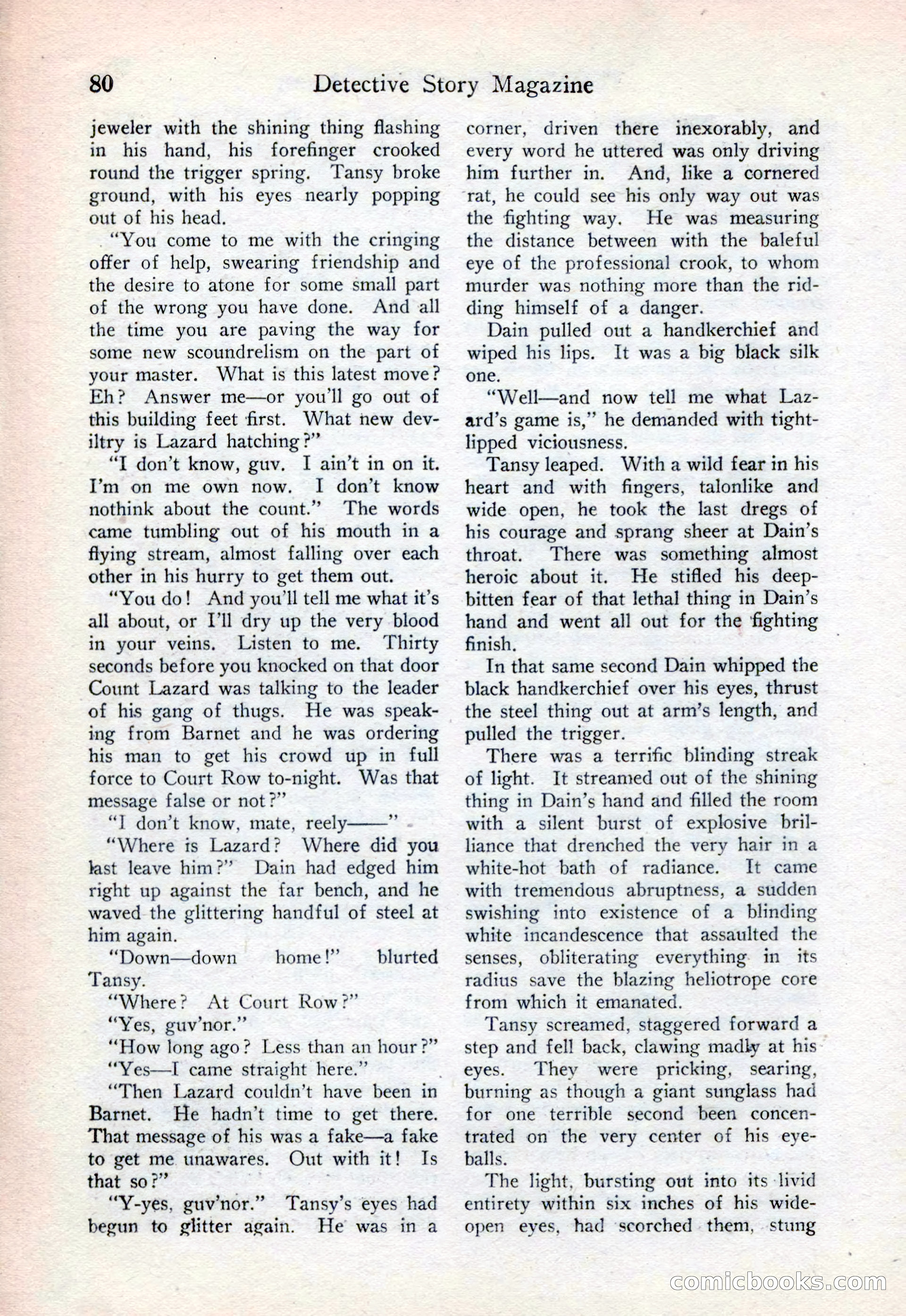 Detective Story Magazine, August 15, 1925 — page 82 of 148