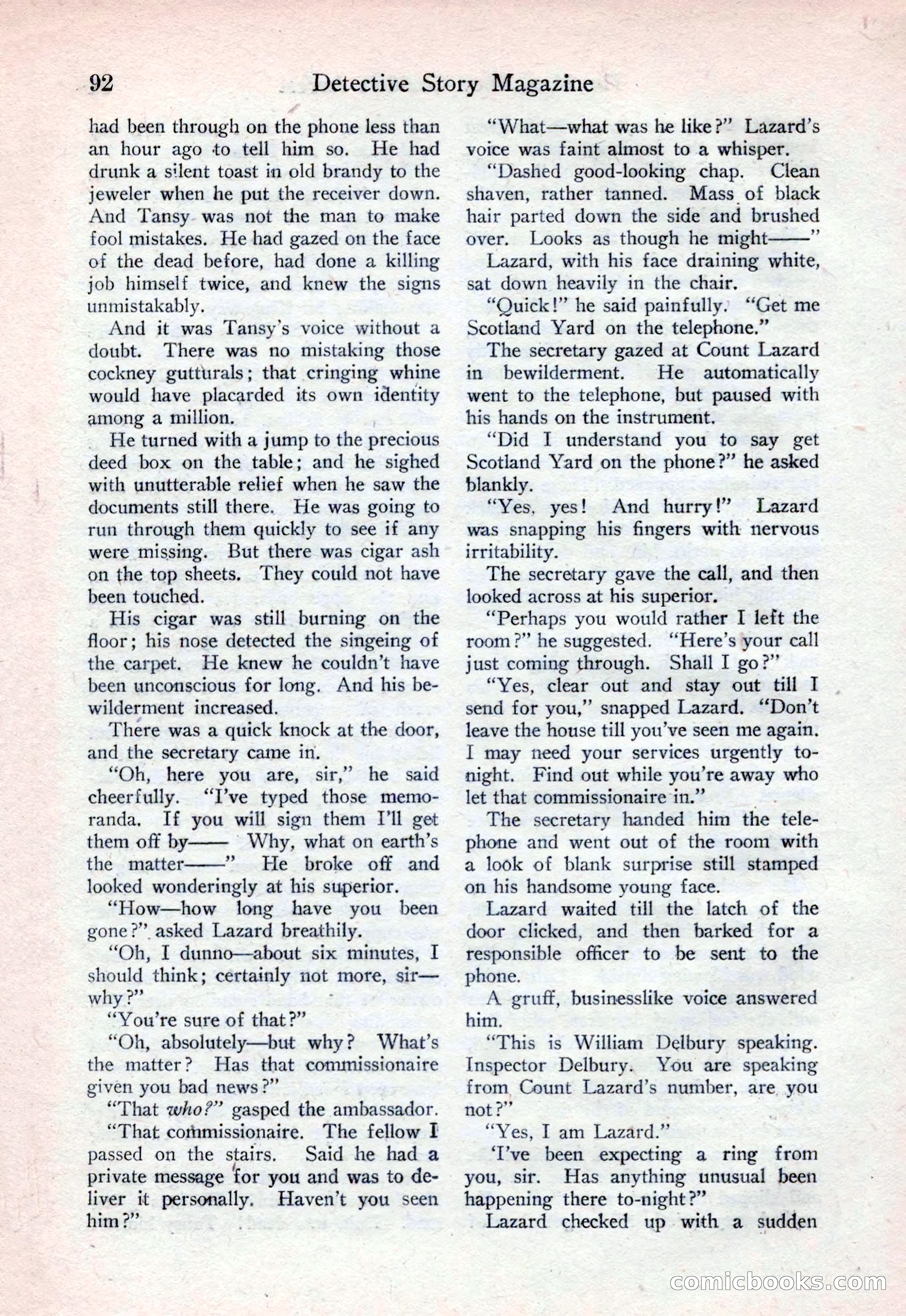 Detective Story Magazine, August 15, 1925 — page 94 of 148