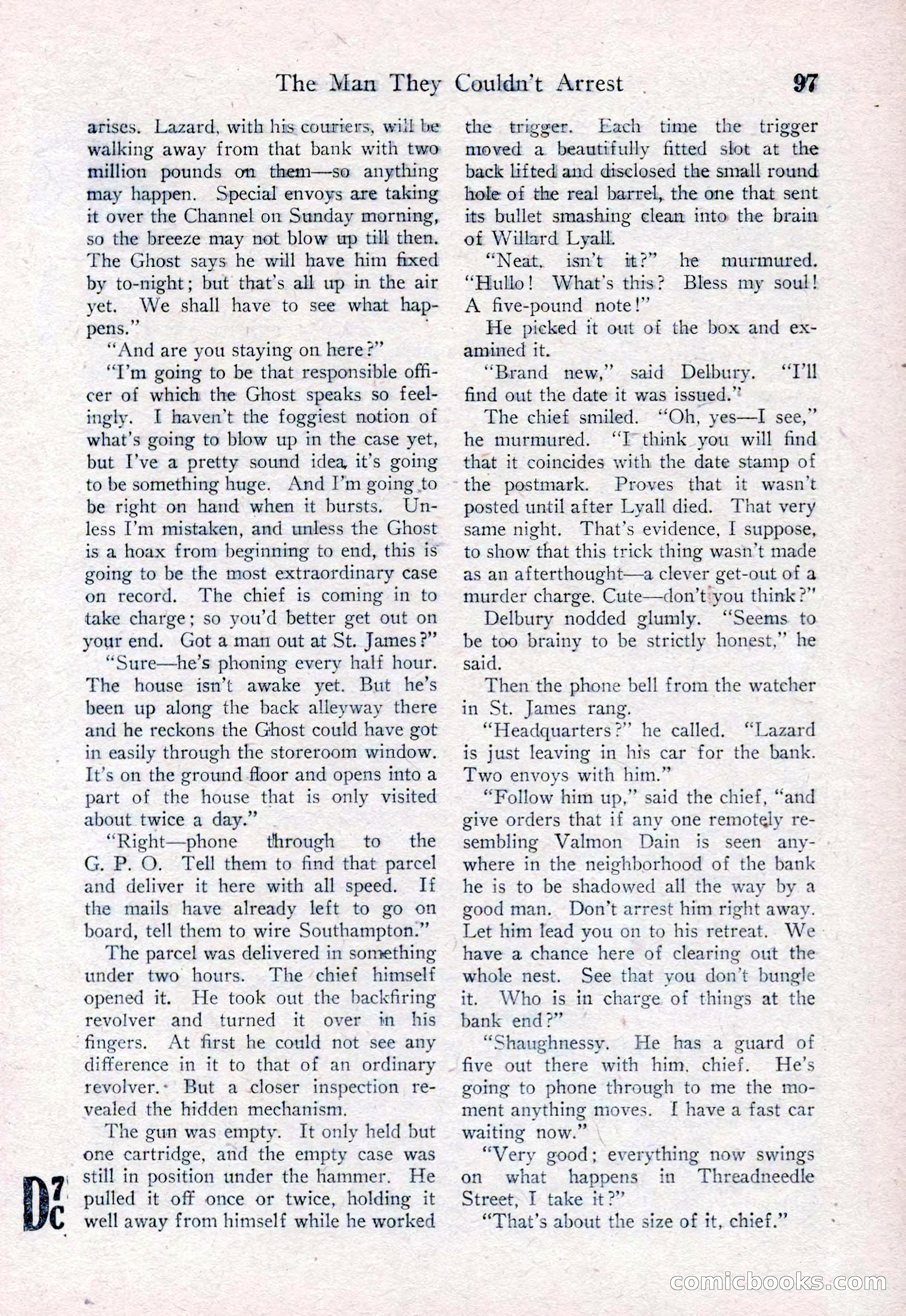 Detective Story Magazine, August 15, 1925 — page 99 of 148