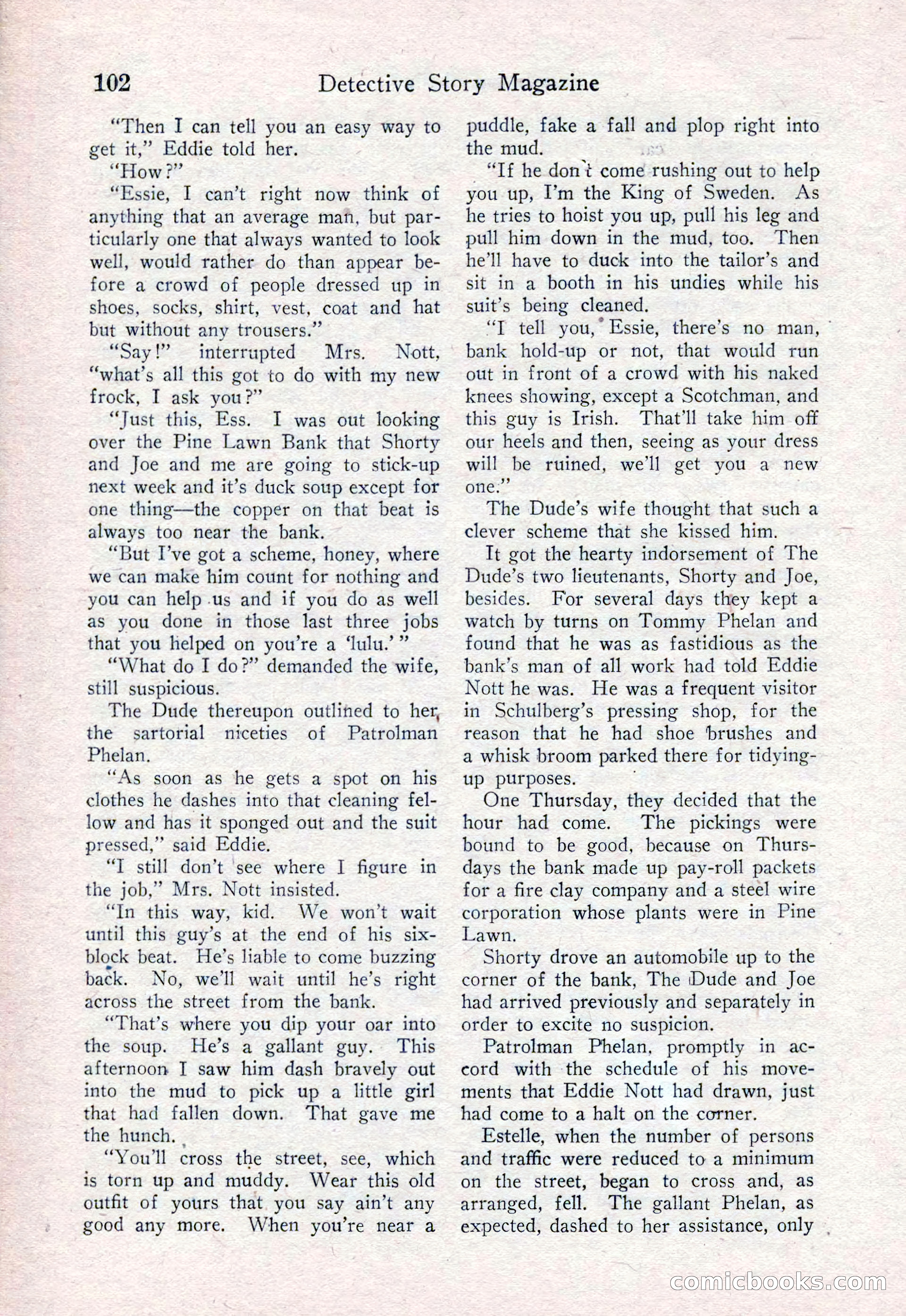 Detective Story Magazine, August 15, 1925 — page 104 of 148