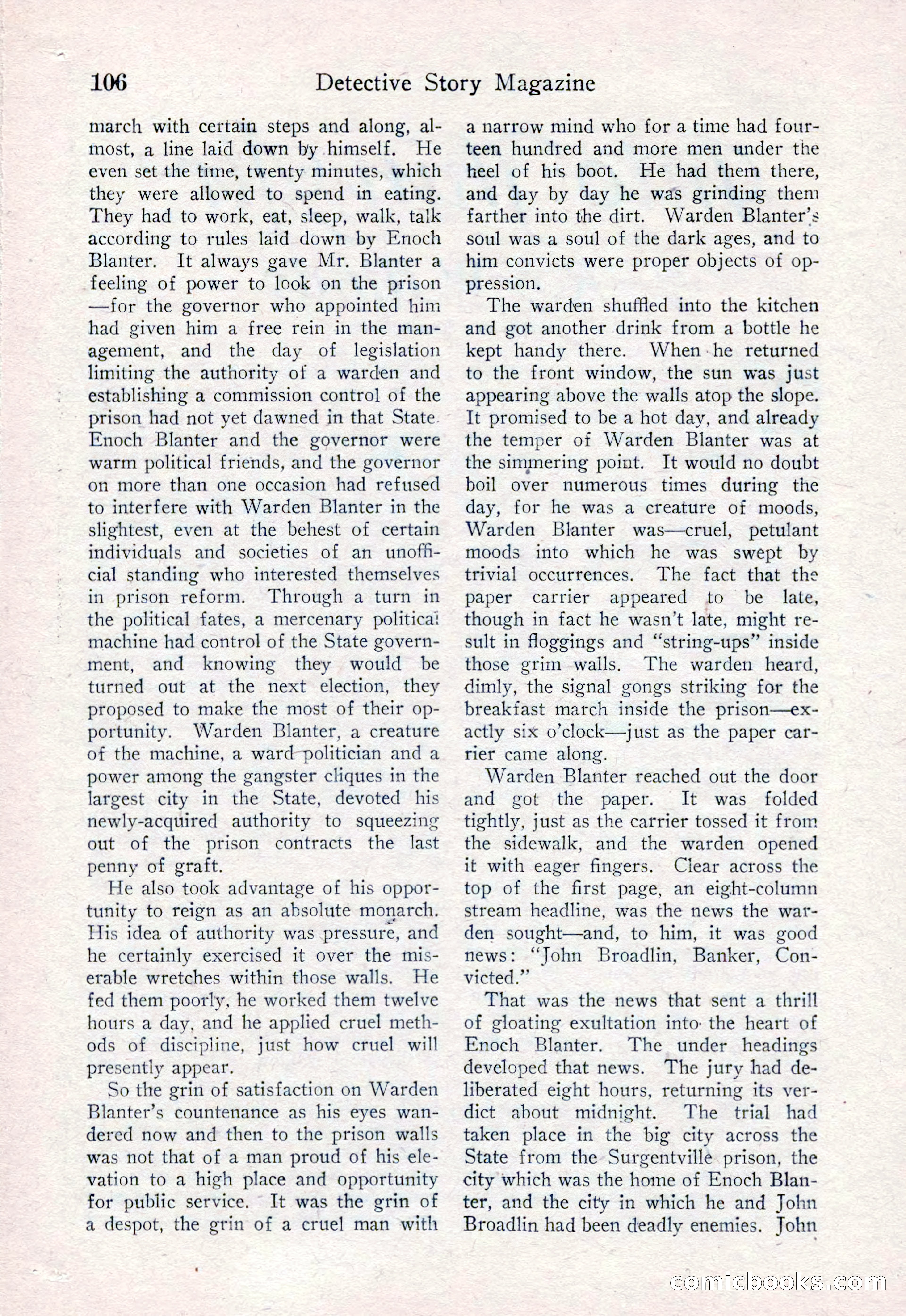 Detective Story Magazine, August 15, 1925 — page 108 of 148