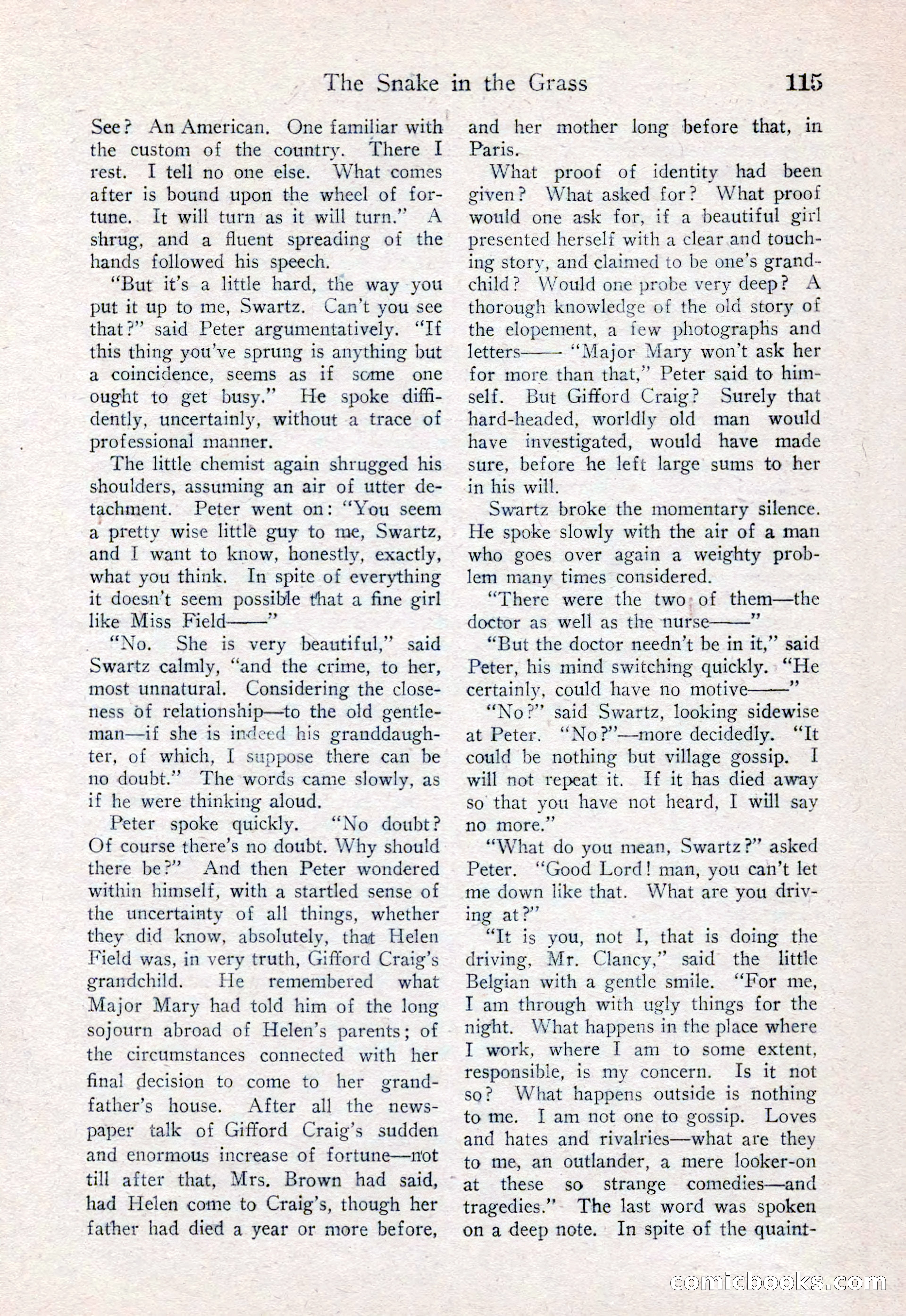 Detective Story Magazine, August 15, 1925 — page 117 of 148