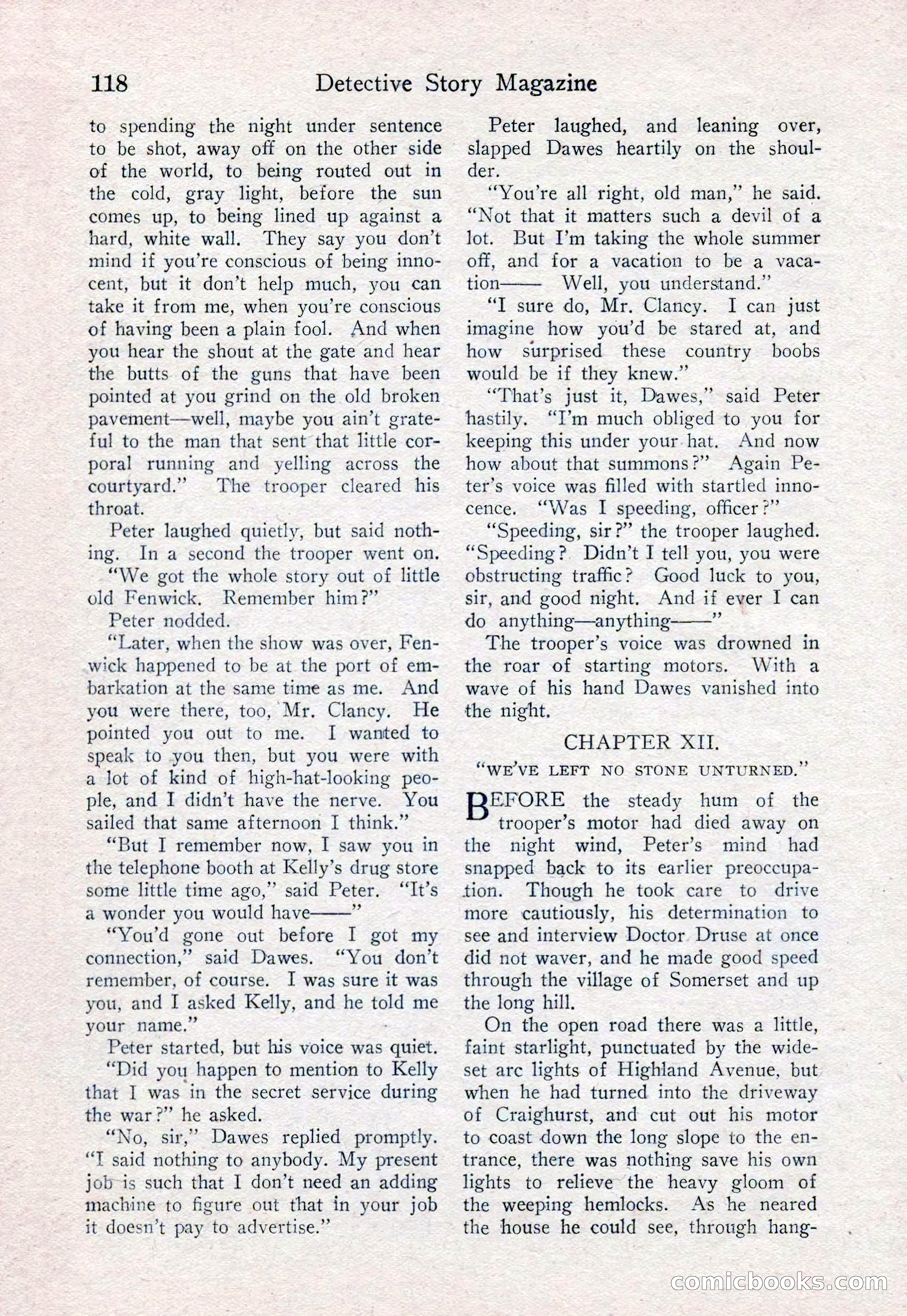 Detective Story Magazine, August 15, 1925 — page 120 of 148