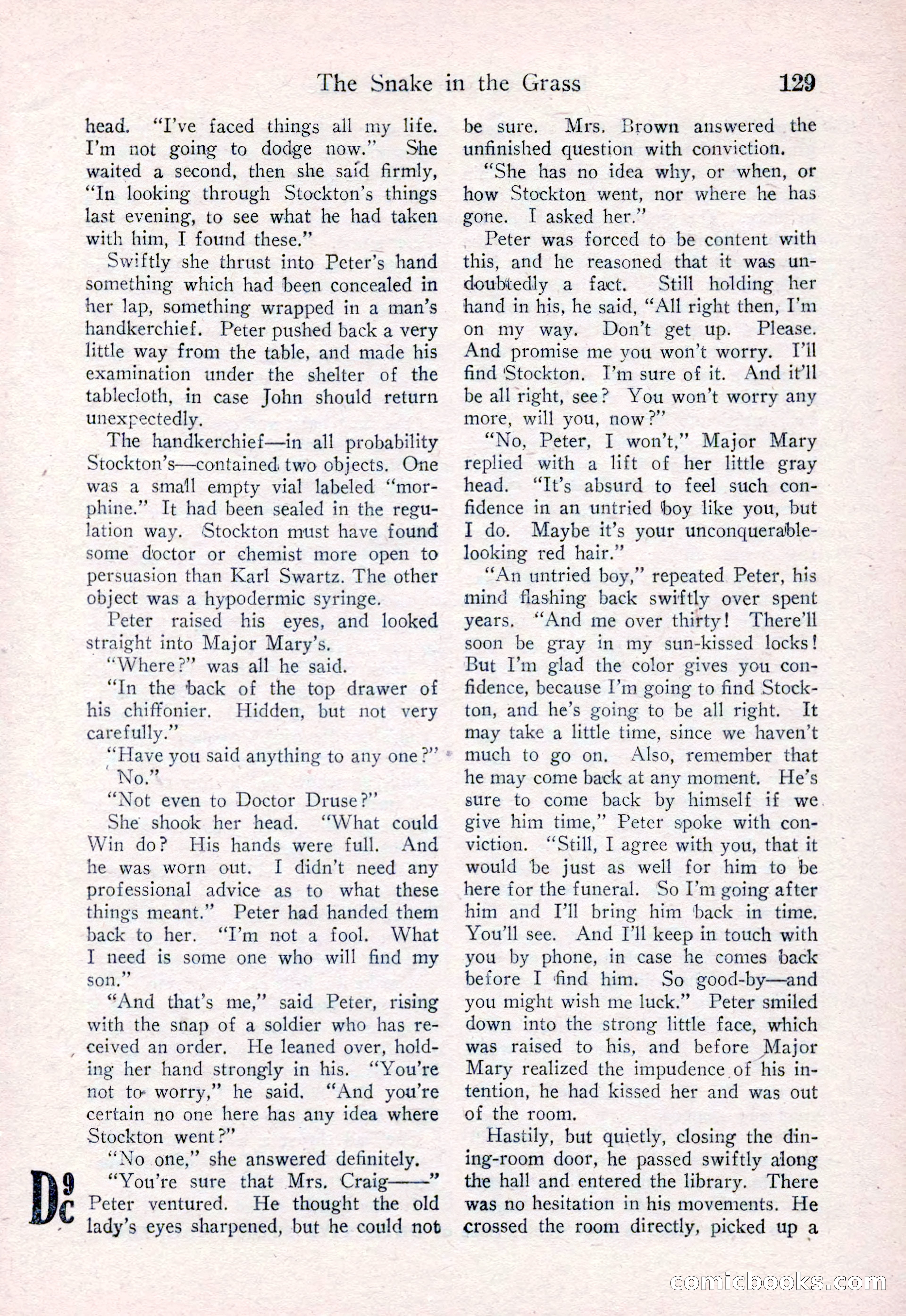 Detective Story Magazine, August 15, 1925 — page 131 of 148