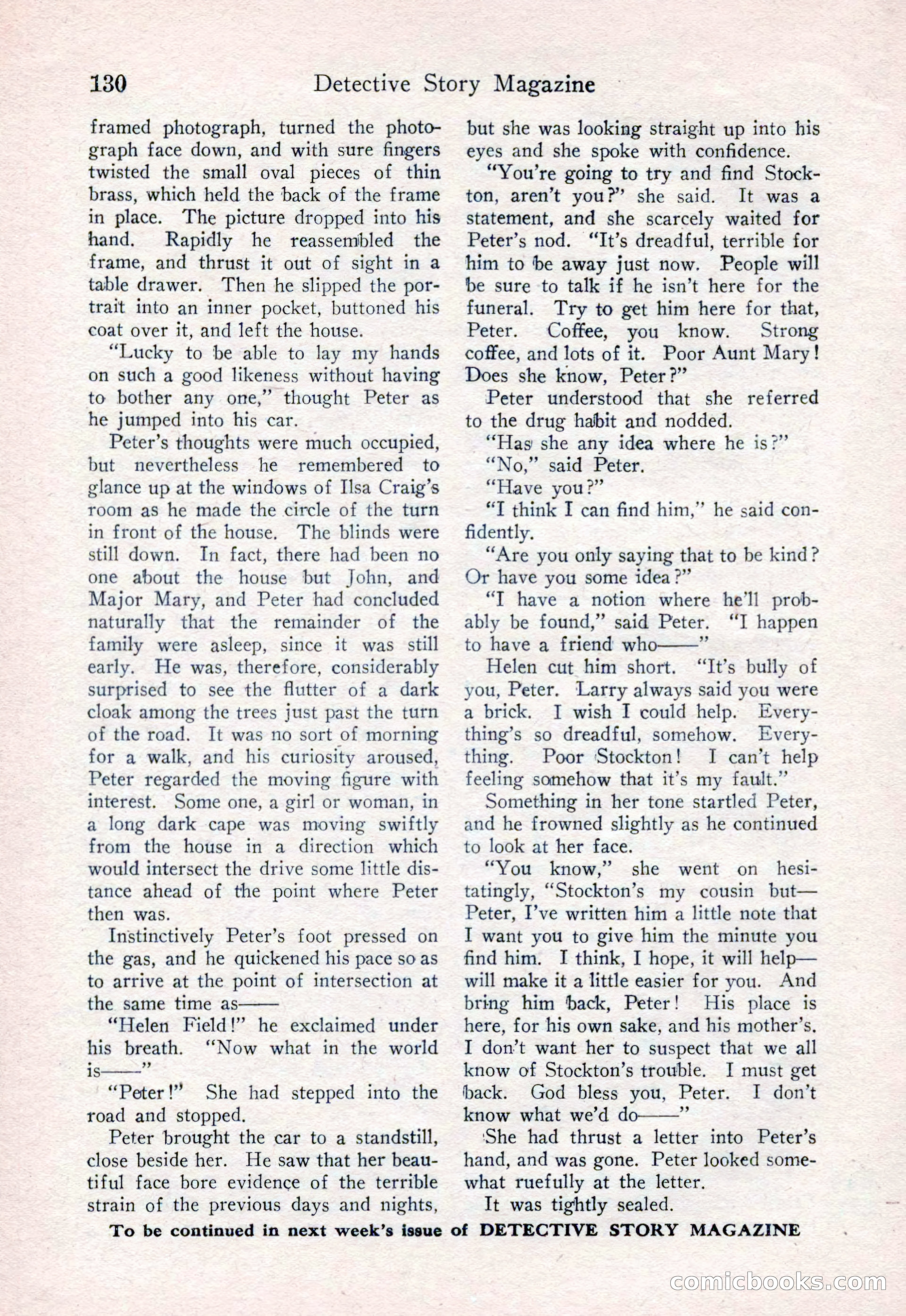 Detective Story Magazine, August 15, 1925 — page 132 of 148