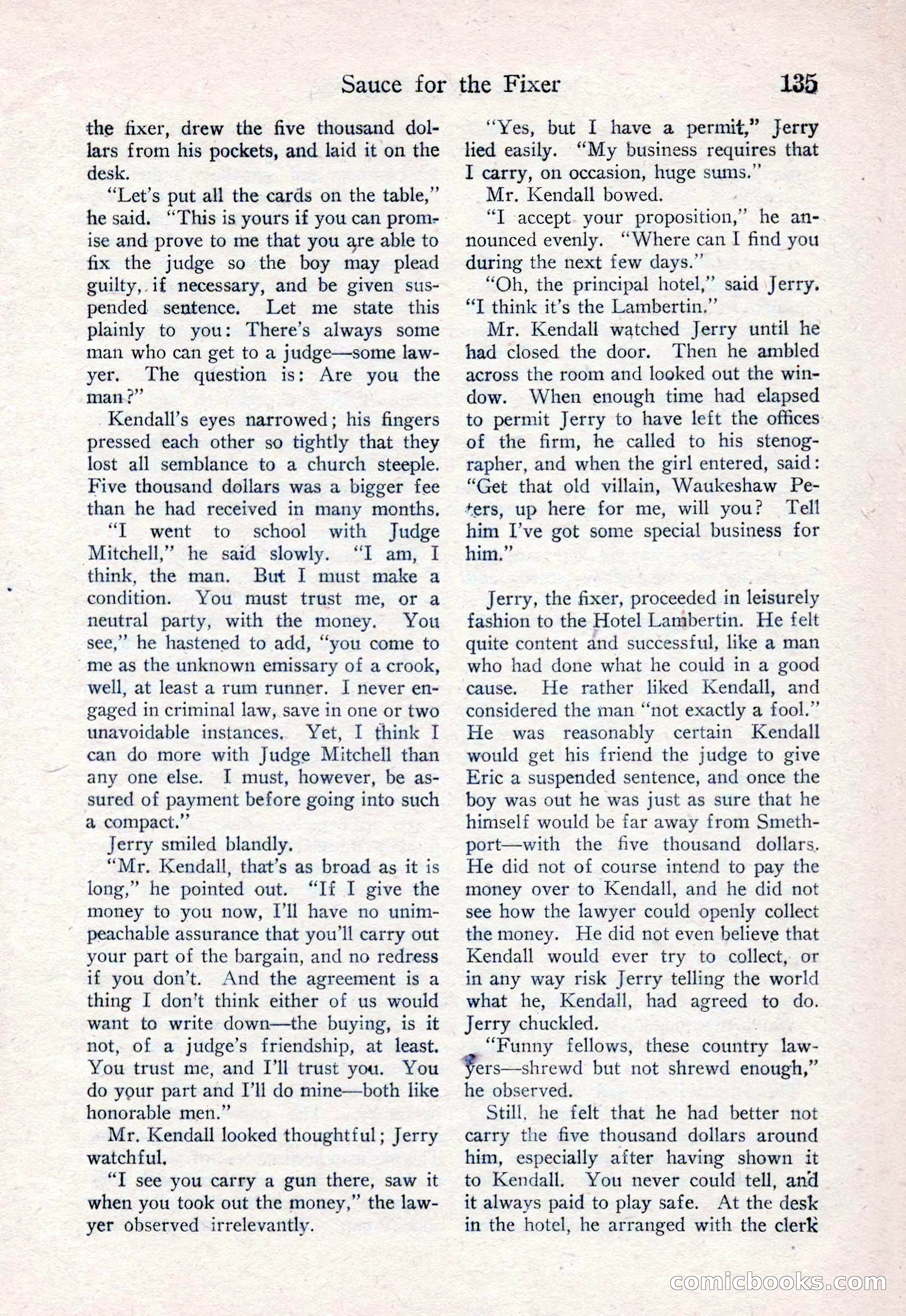 Detective Story Magazine, August 15, 1925 — page 137 of 148