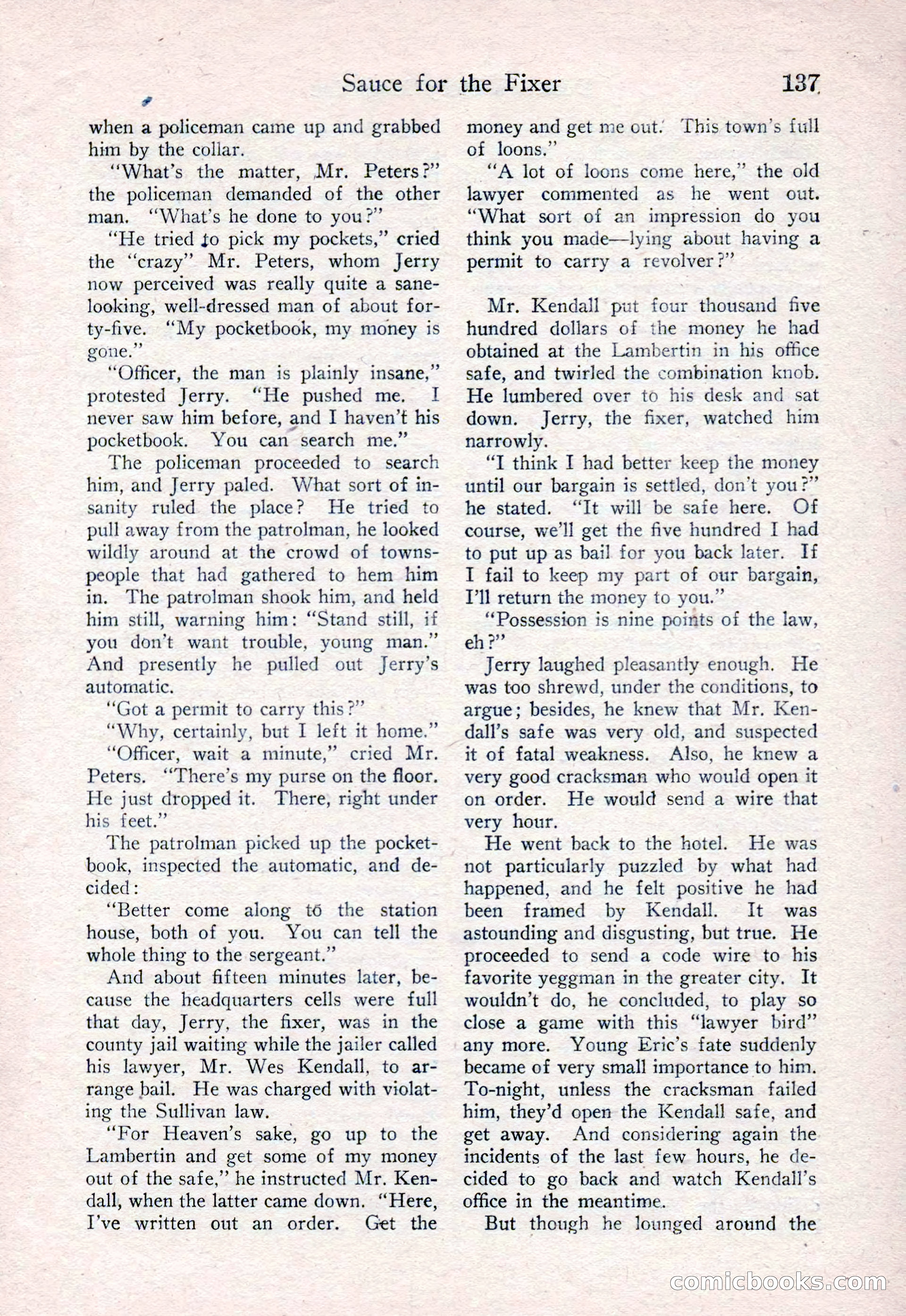 Detective Story Magazine, August 15, 1925 — page 139 of 148