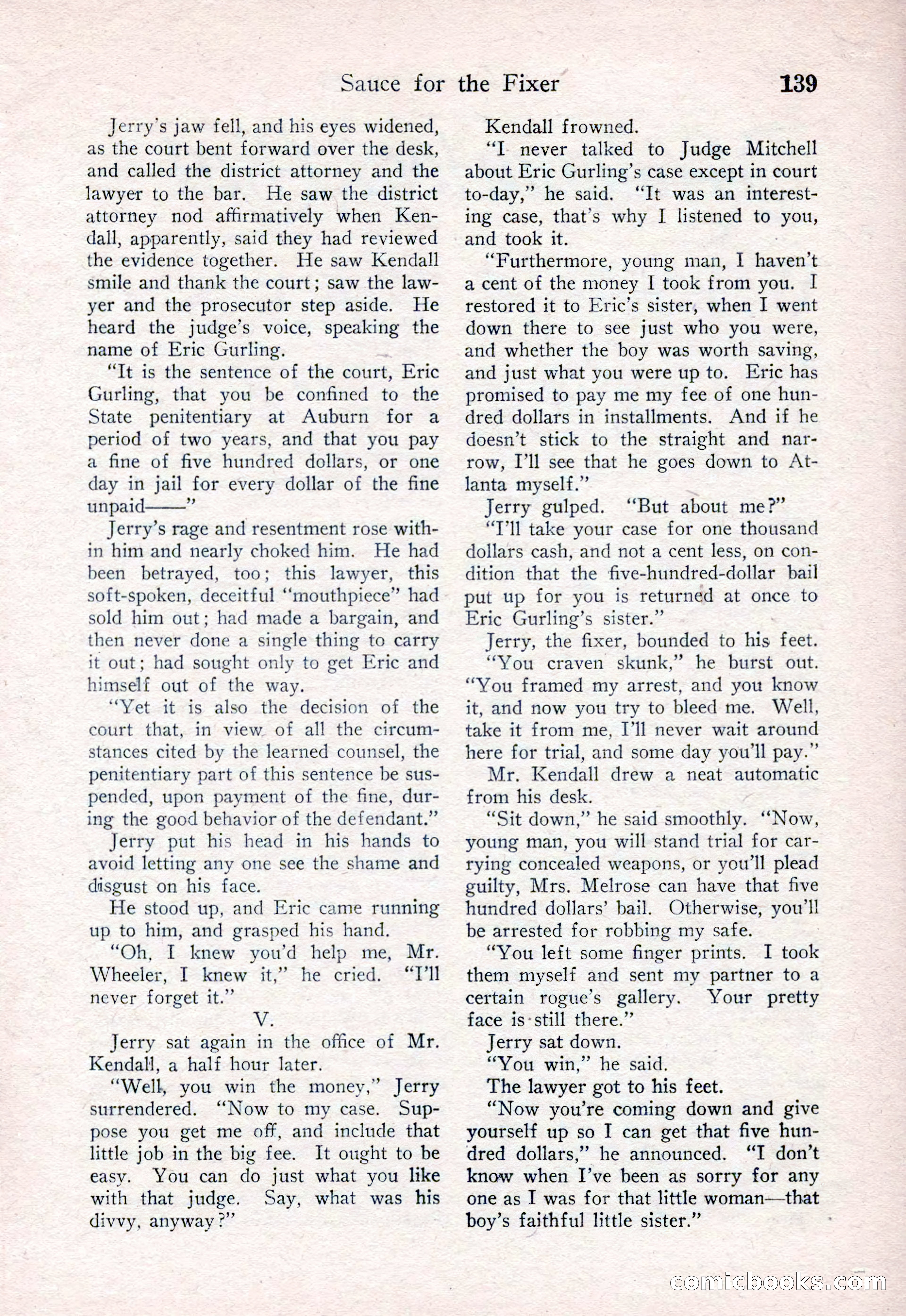 Detective Story Magazine, August 15, 1925 — page 141 of 148