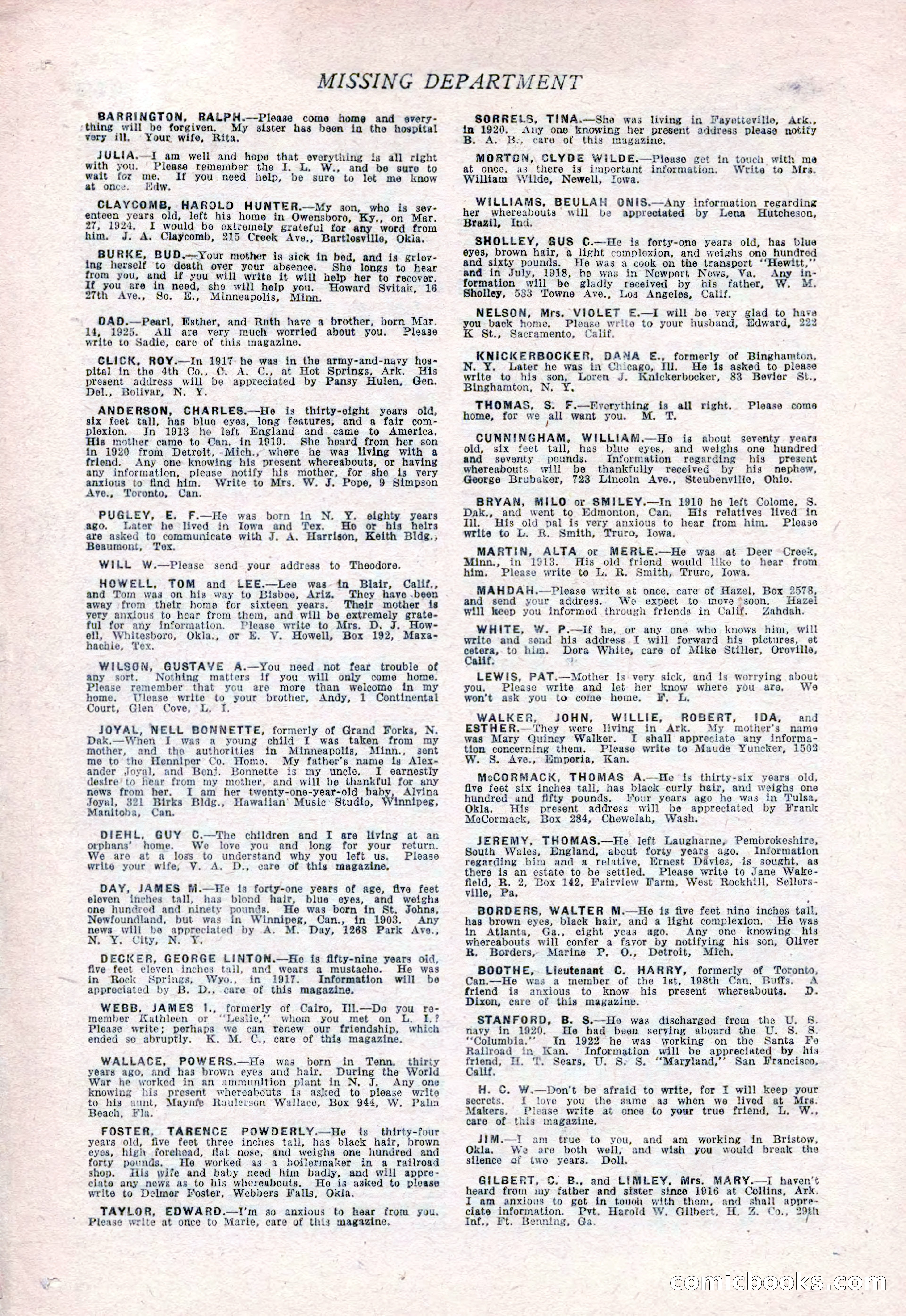 Detective Story Magazine, August 15, 1925 — page 146 of 148