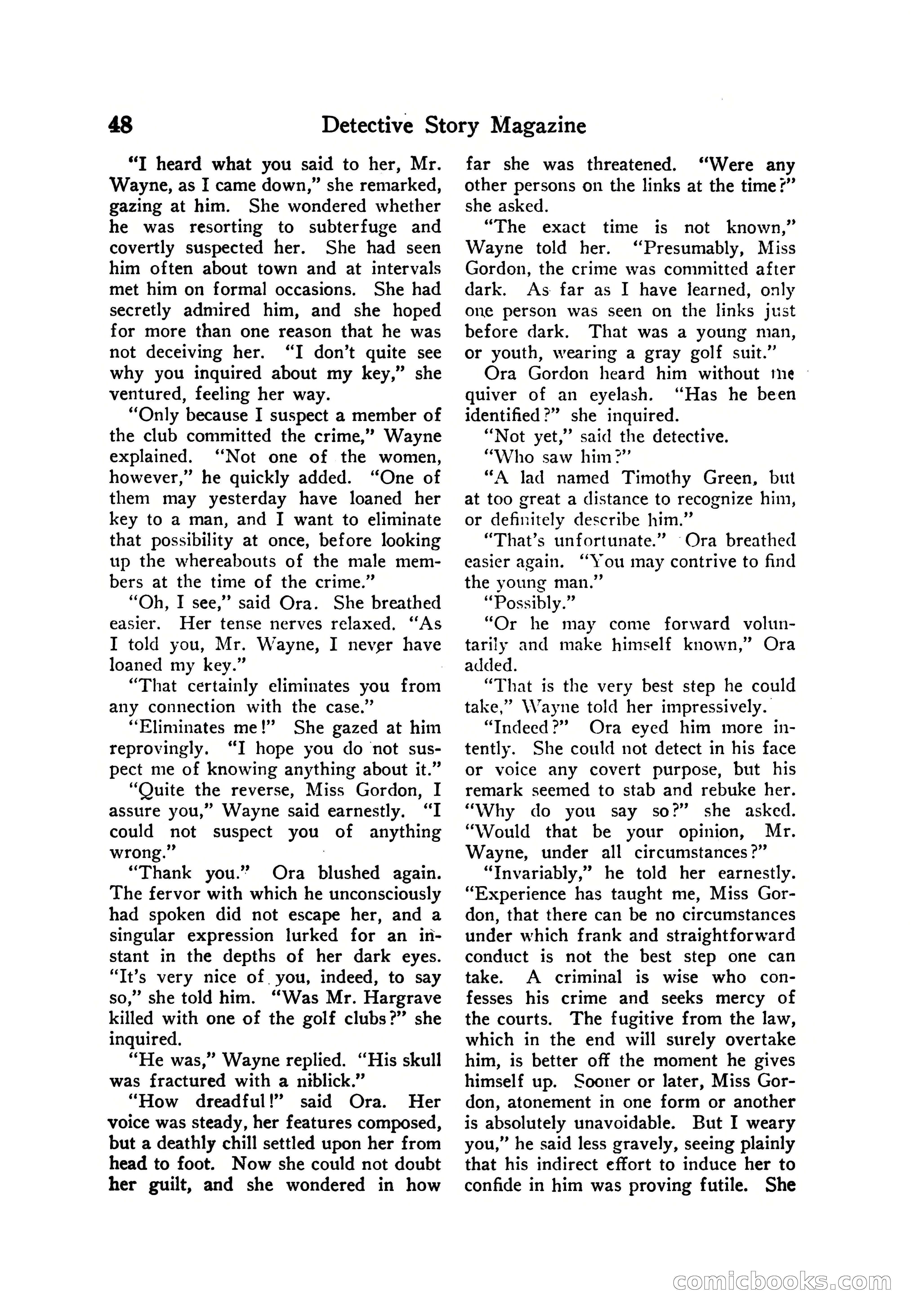 Detective Story Magazine — page 58 of 165
