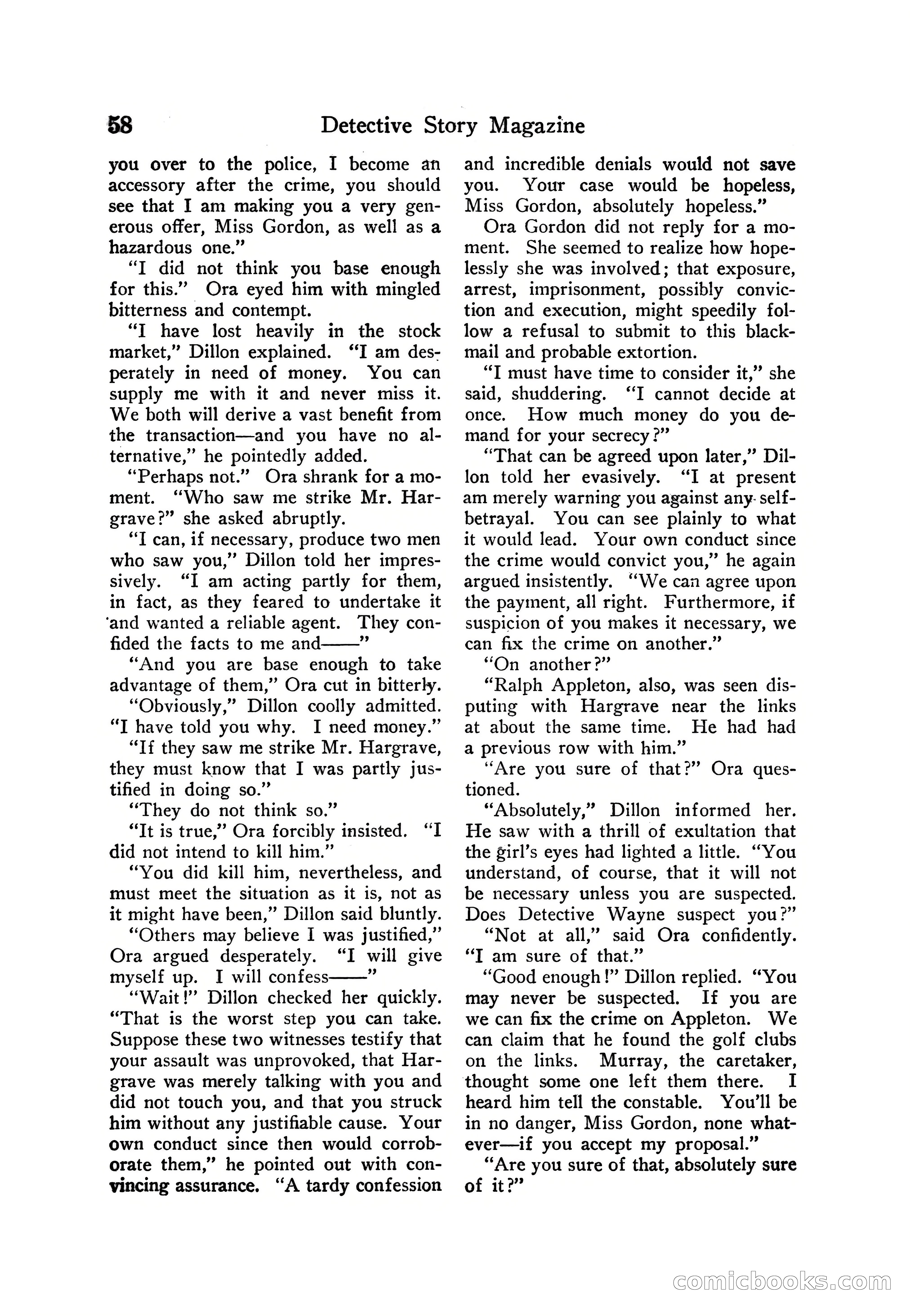 Detective Story Magazine — page 68 of 165