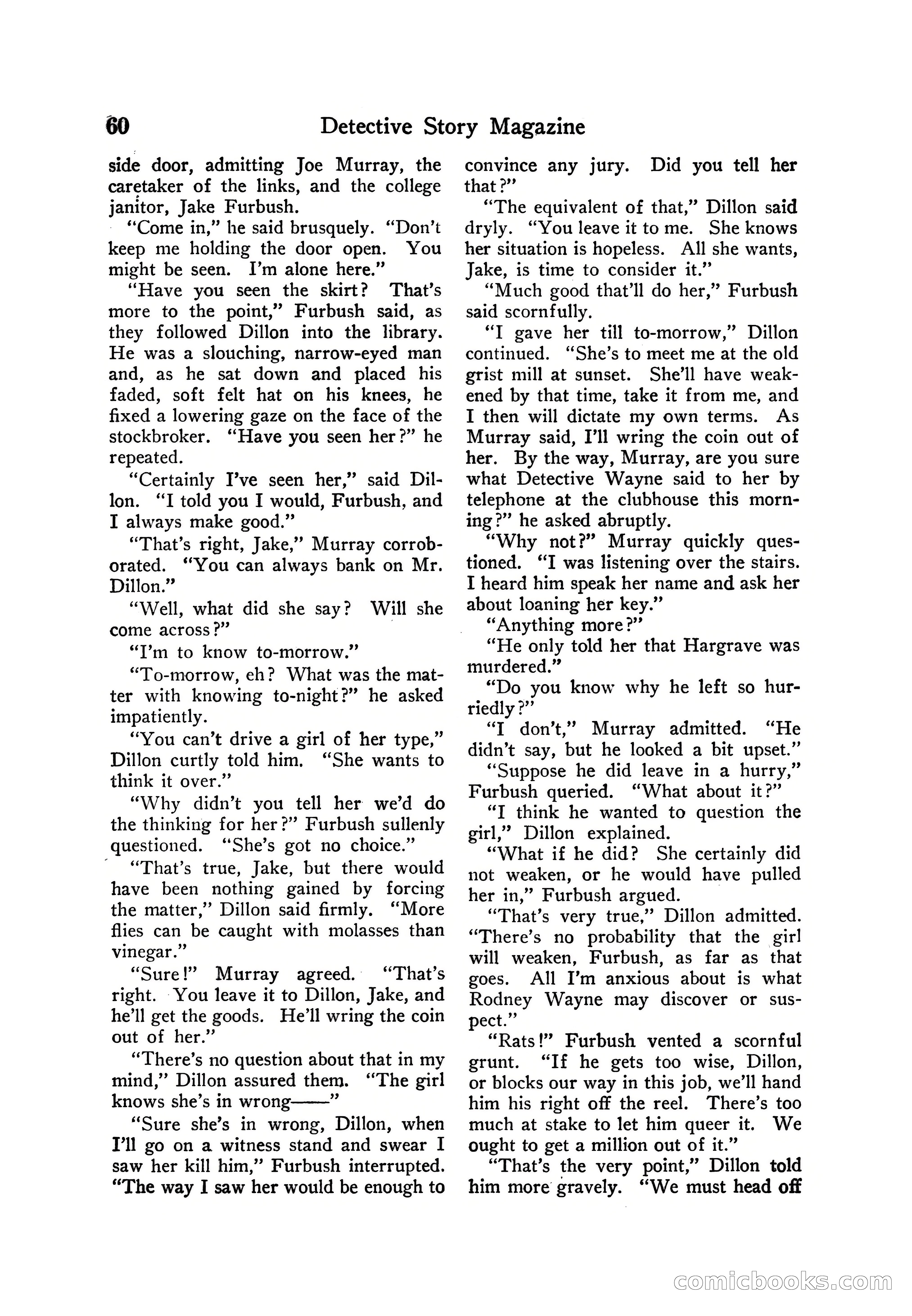 Detective Story Magazine — page 70 of 165