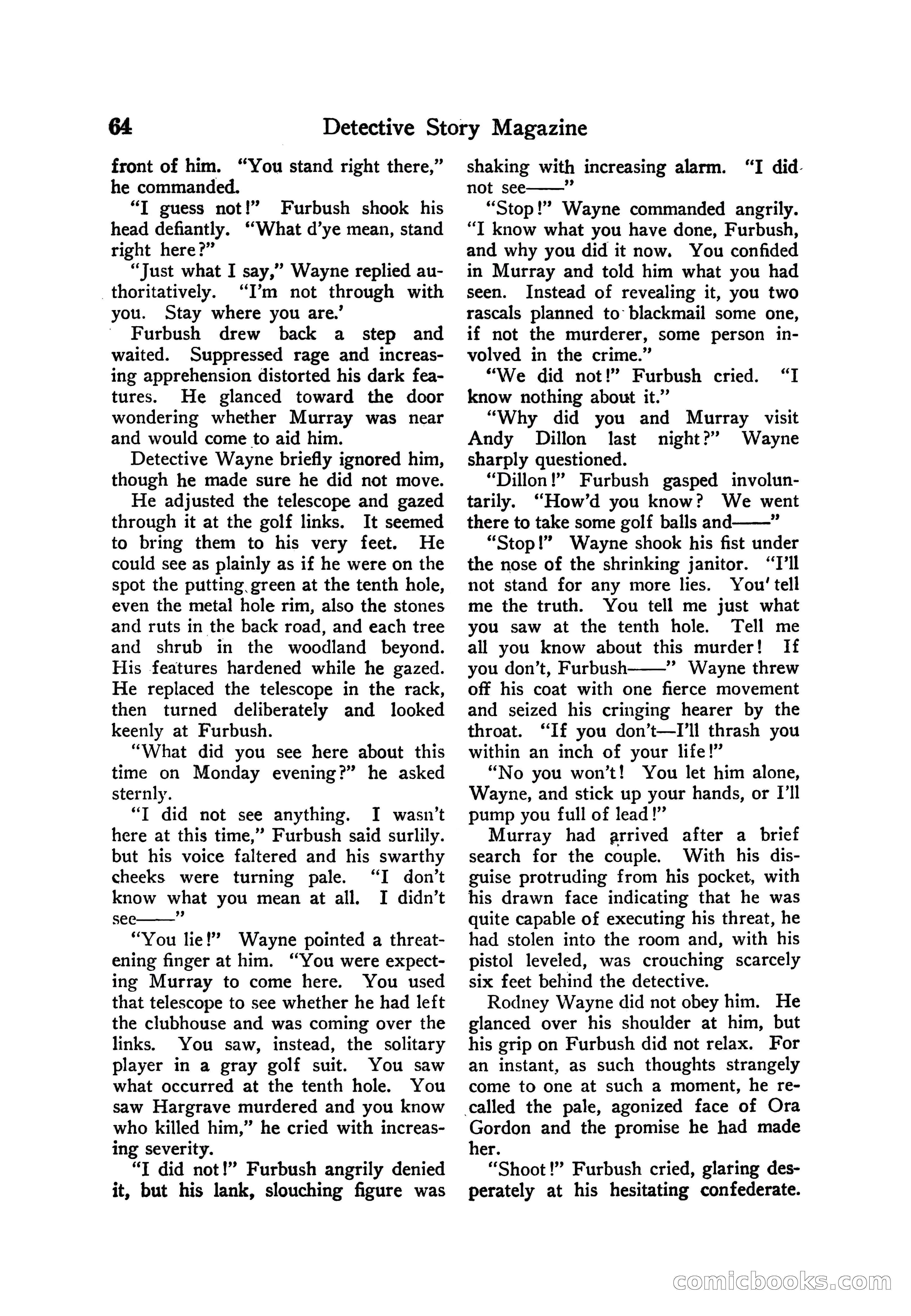 Detective Story Magazine — page 74 of 165