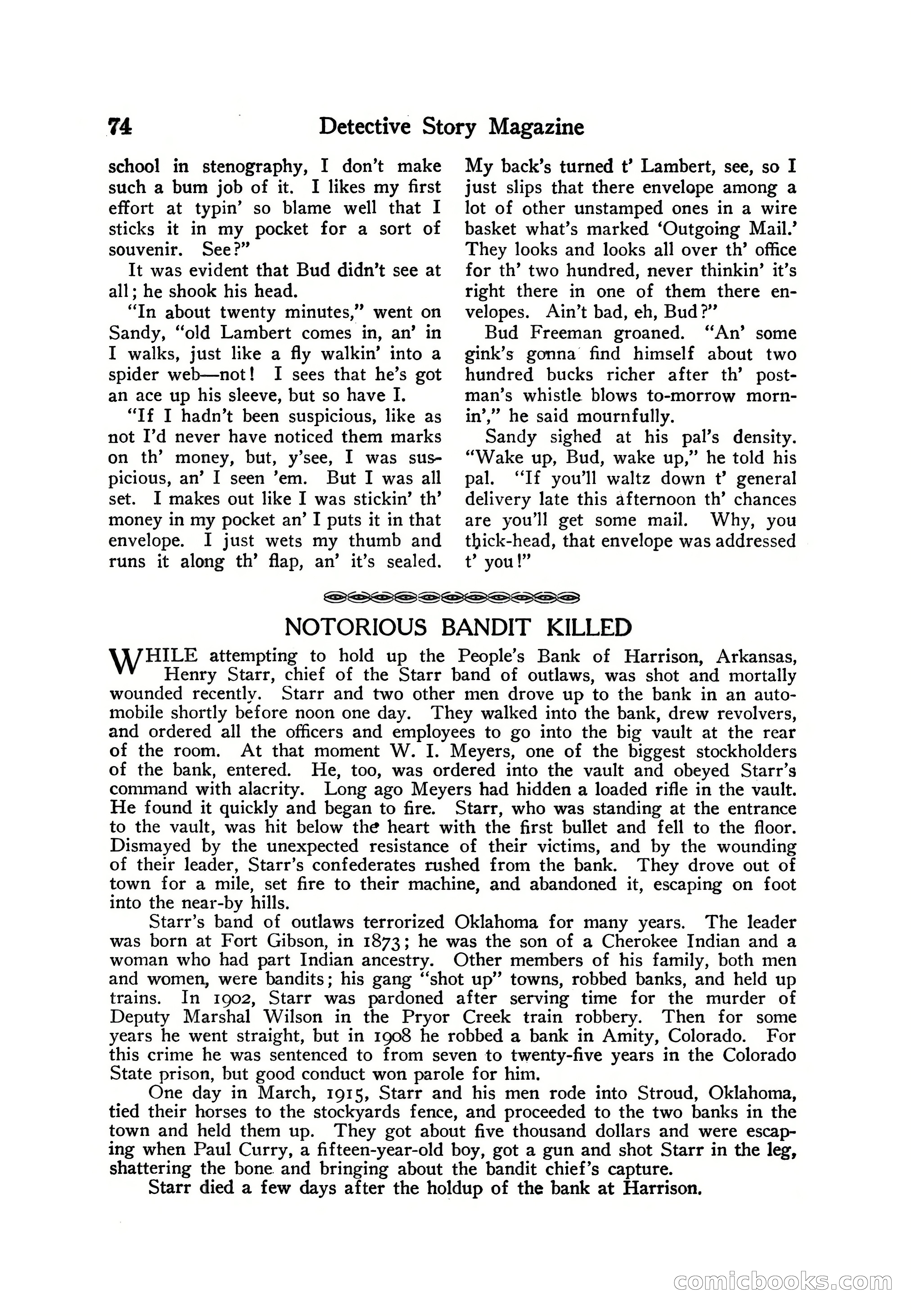 Detective Story Magazine — page 84 of 165