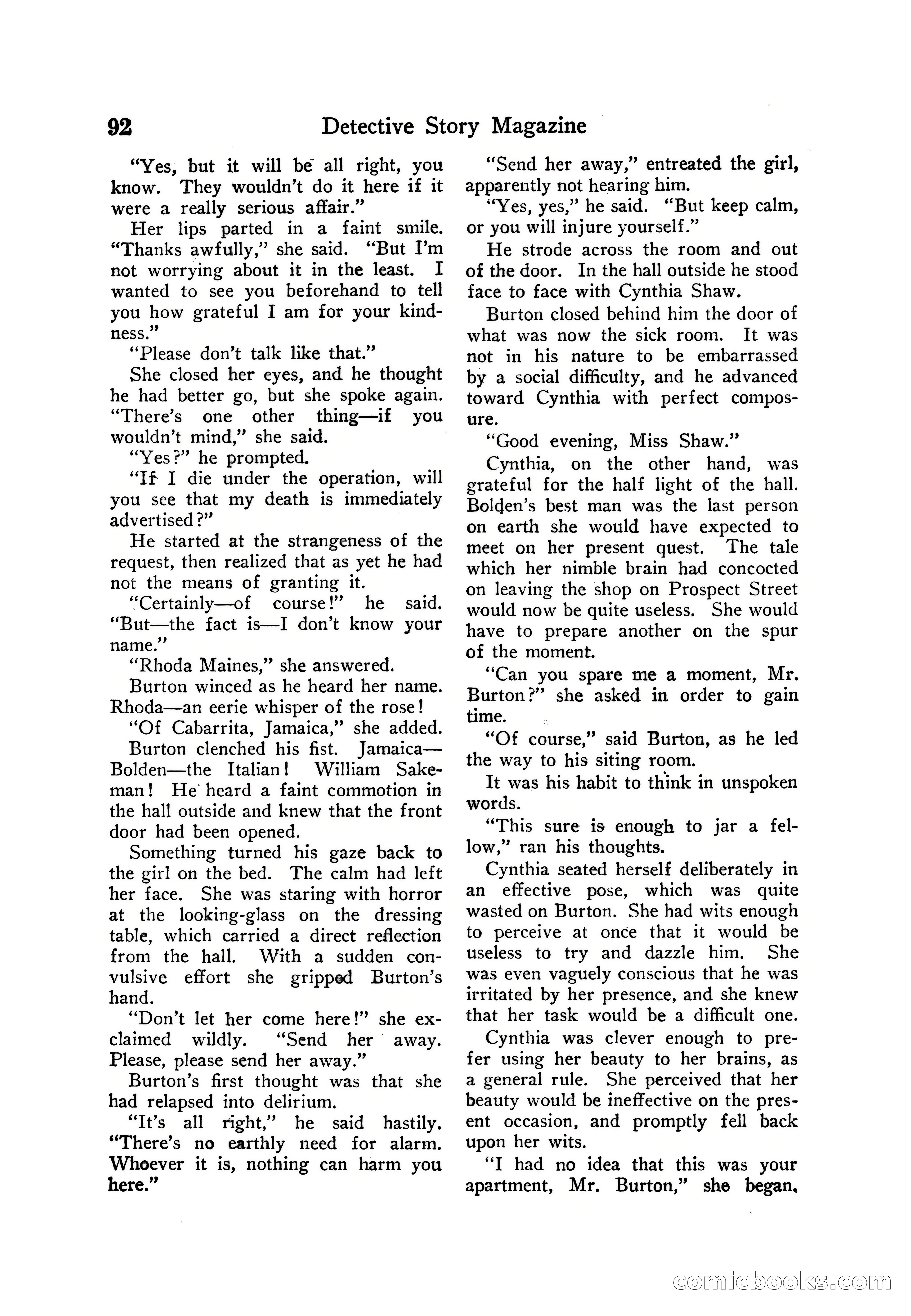 Detective Story Magazine — page 102 of 165