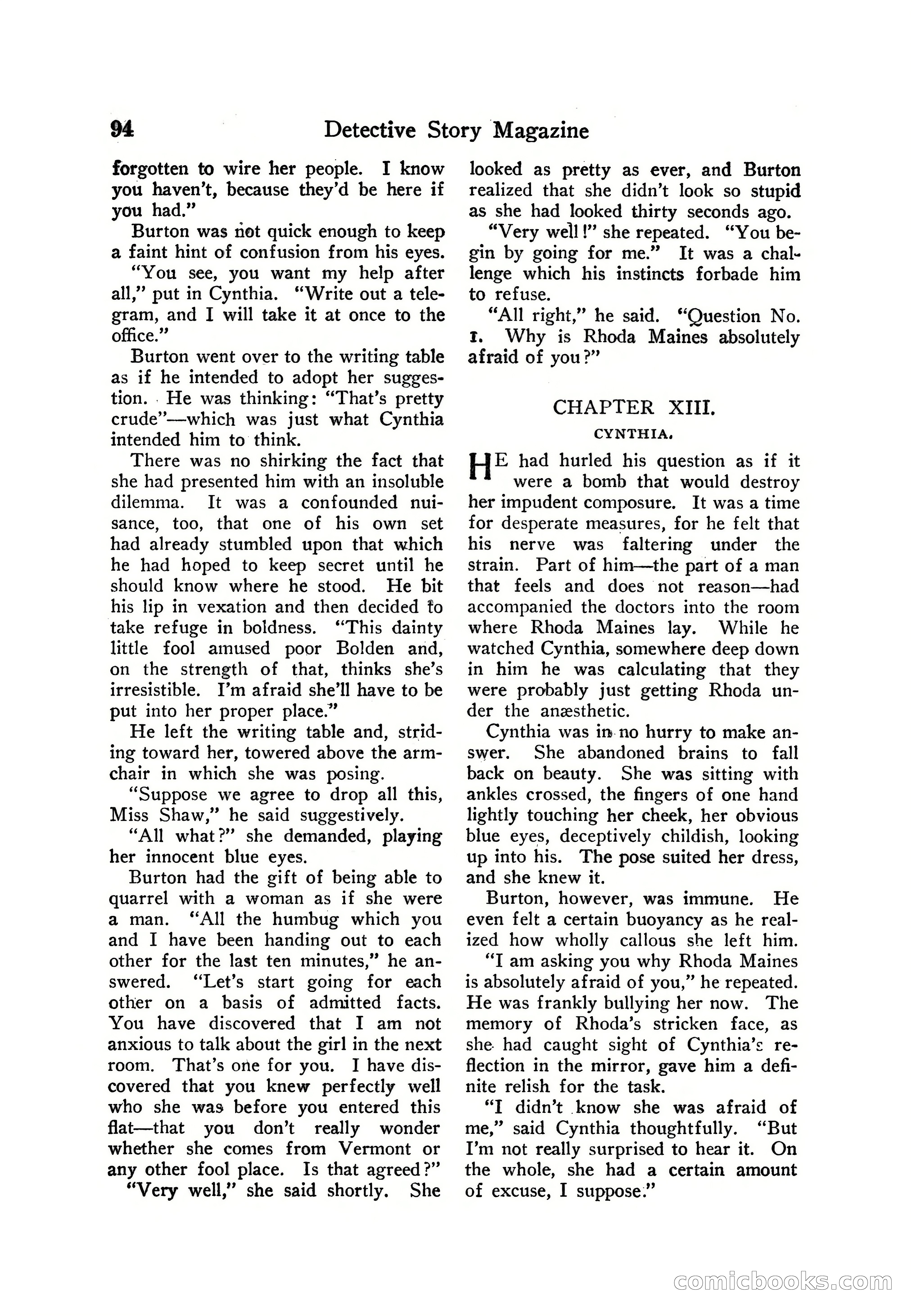 Detective Story Magazine — page 104 of 165