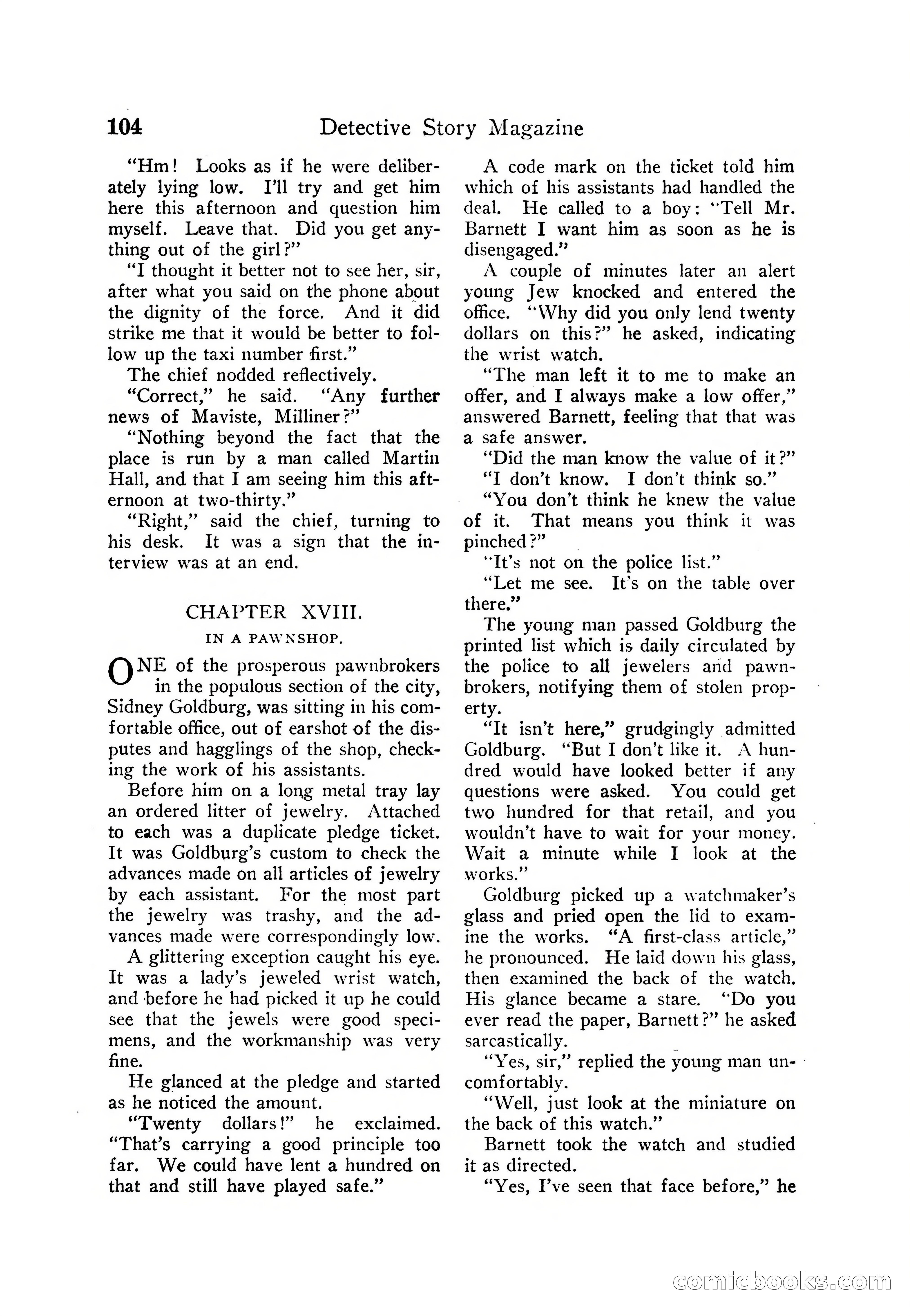 Detective Story Magazine — page 114 of 165