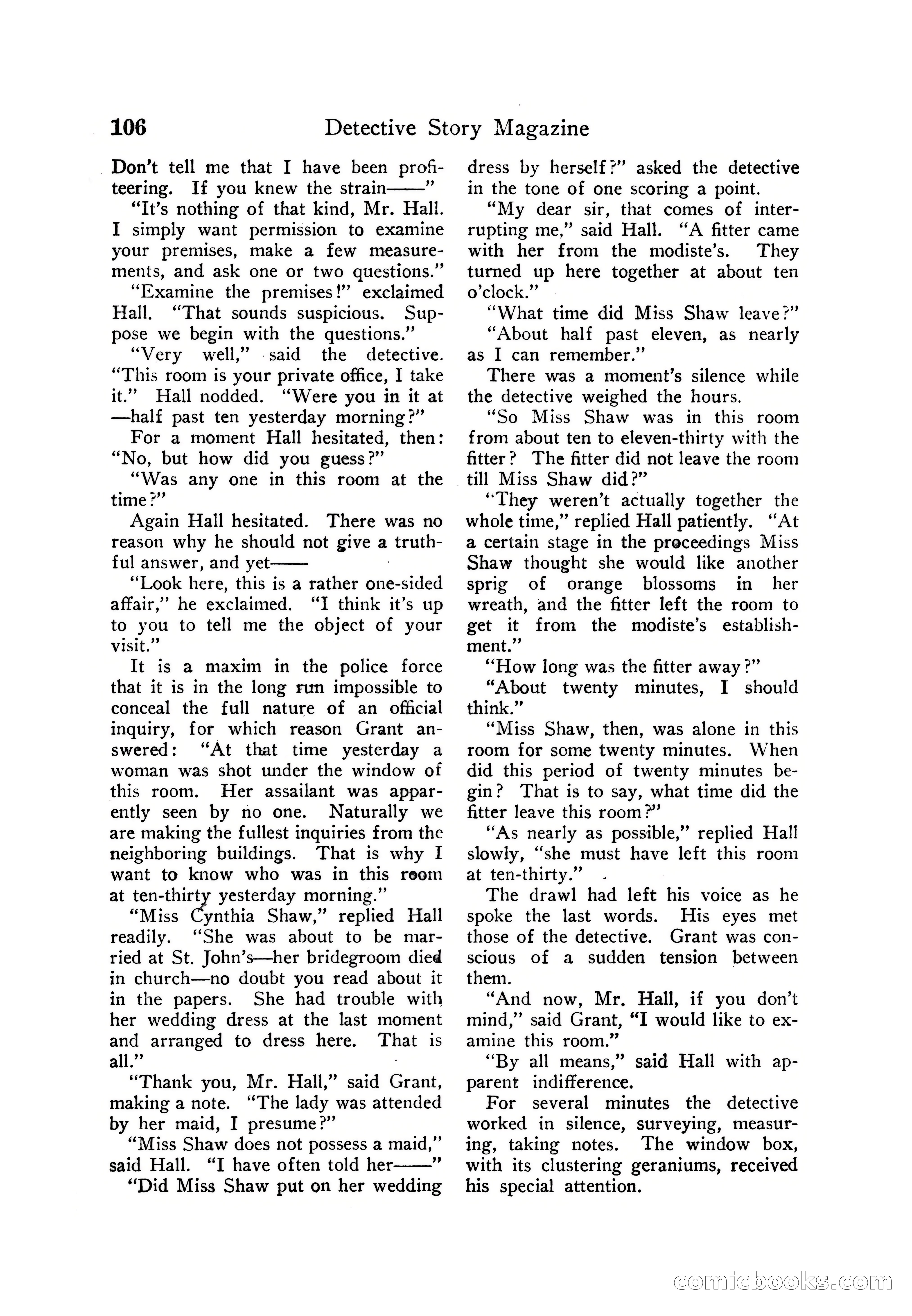 Detective Story Magazine — page 116 of 165