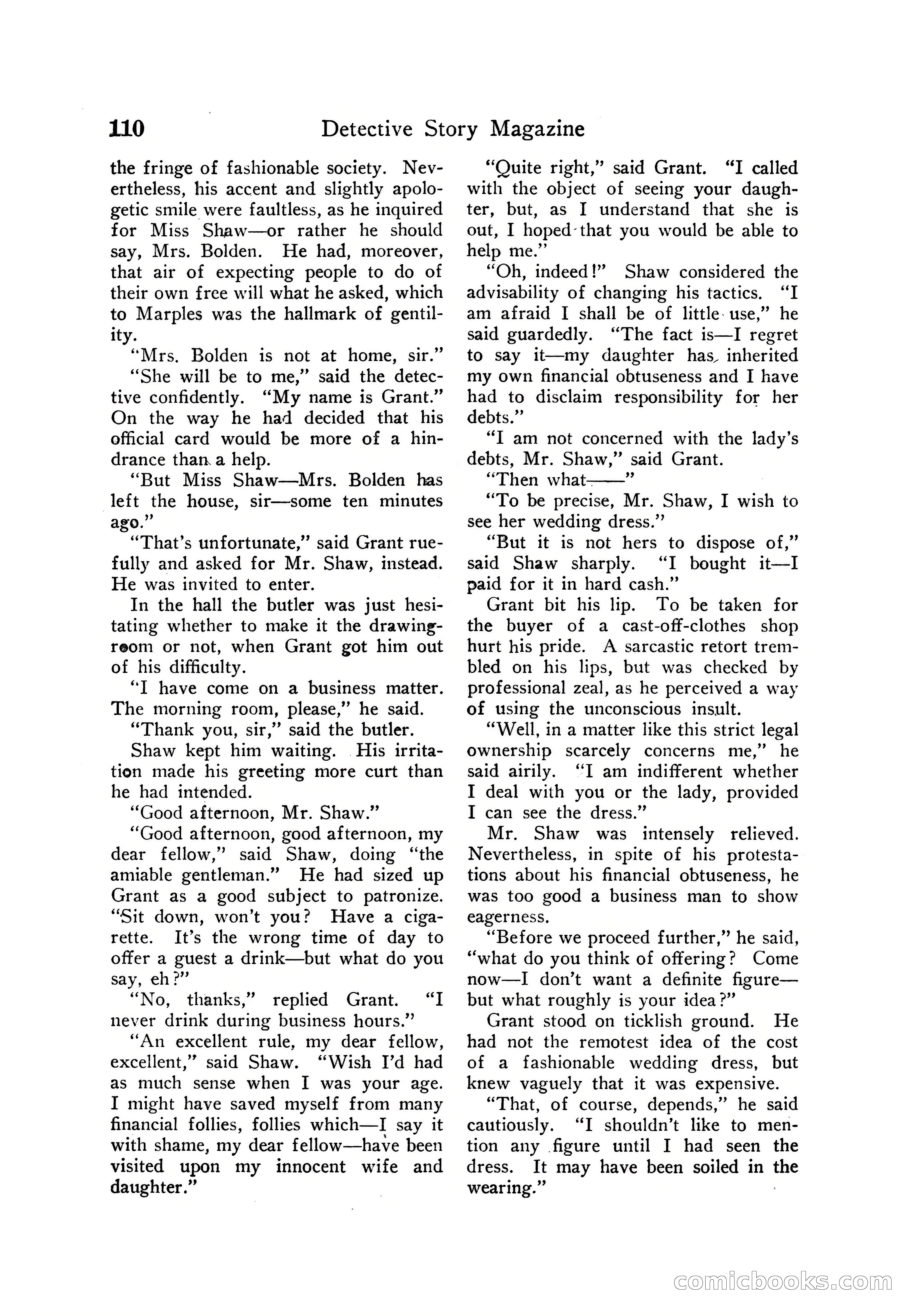 Detective Story Magazine — page 120 of 165