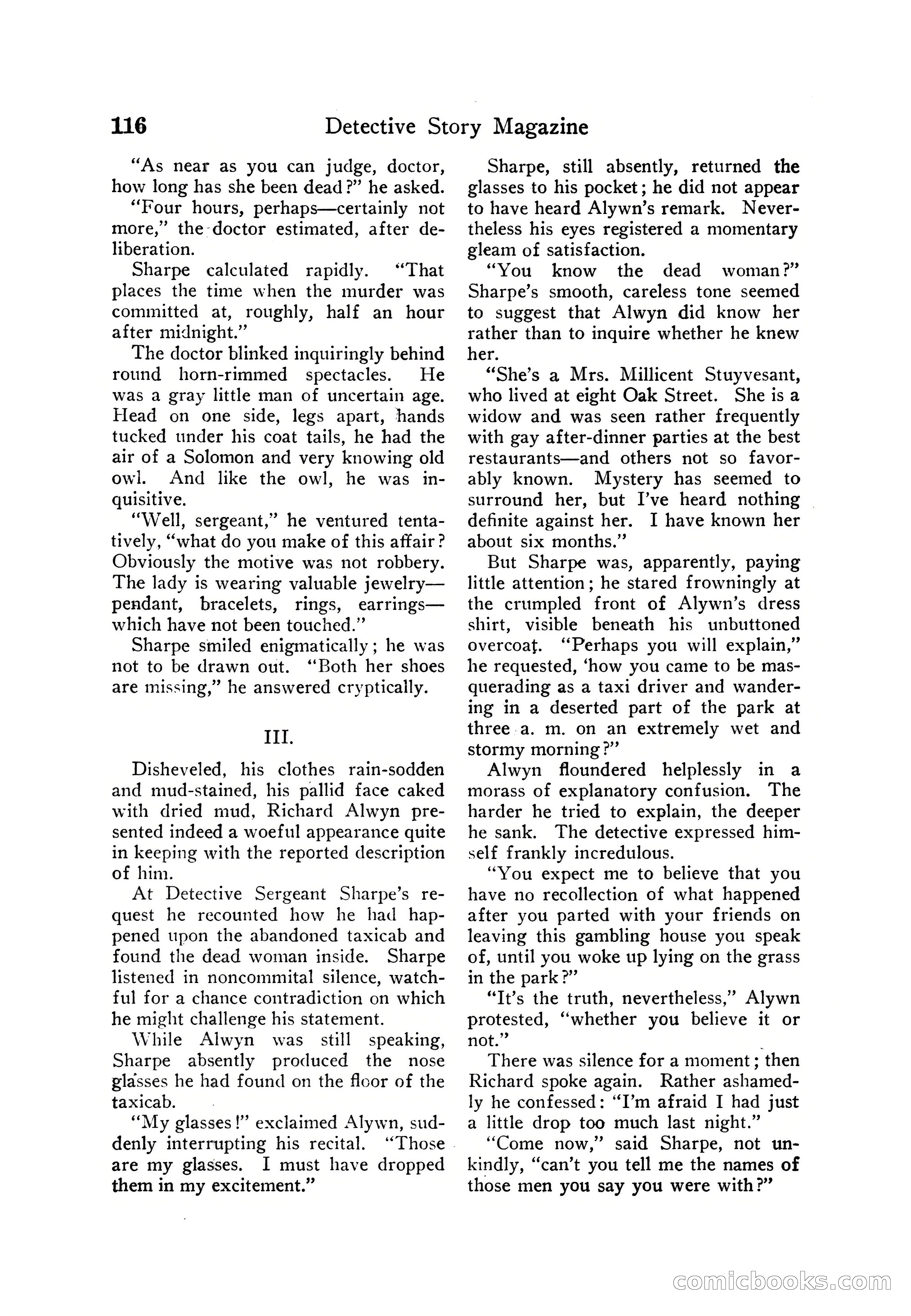 Detective Story Magazine — page 126 of 165