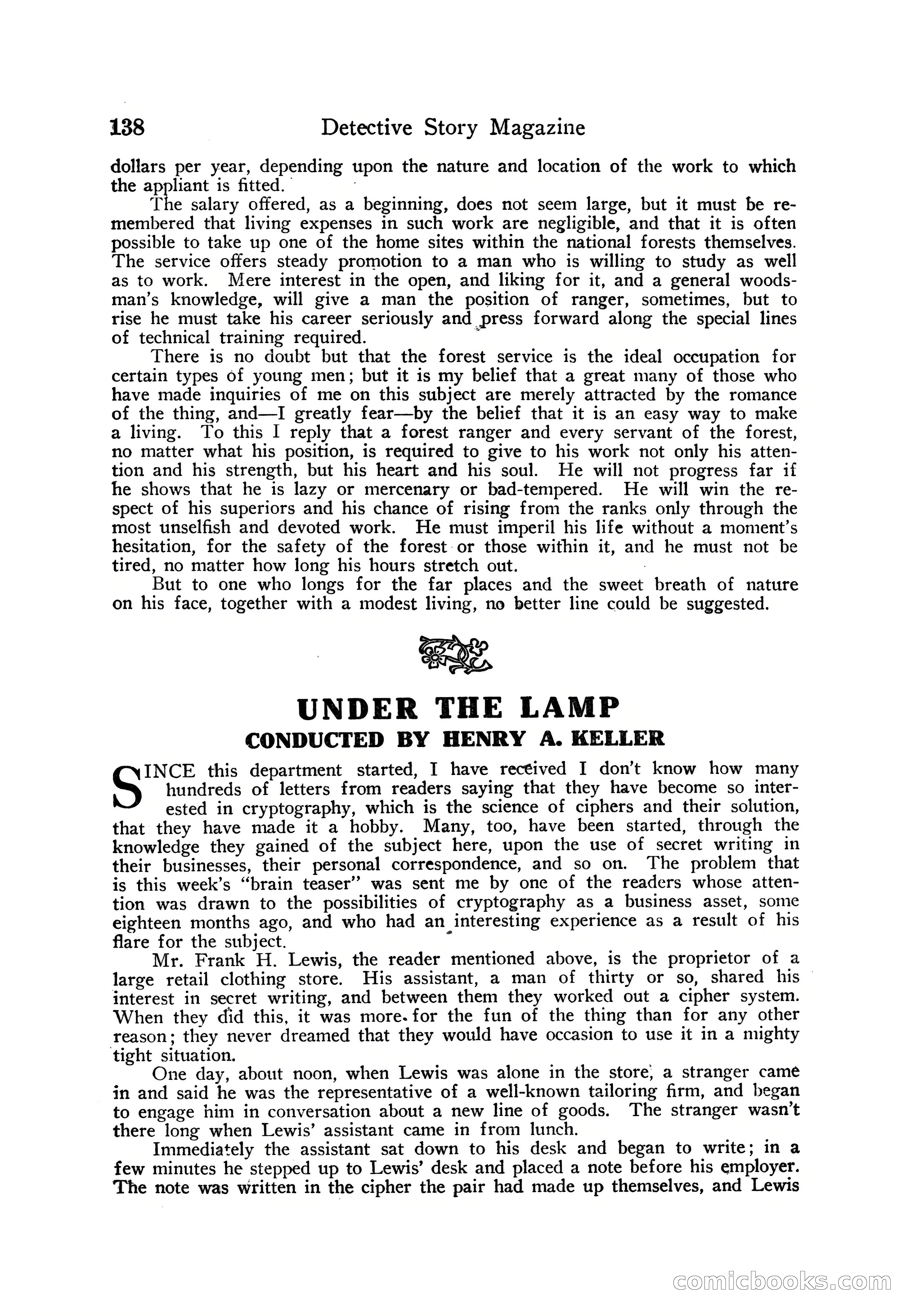 Detective Story Magazine — page 148 of 165