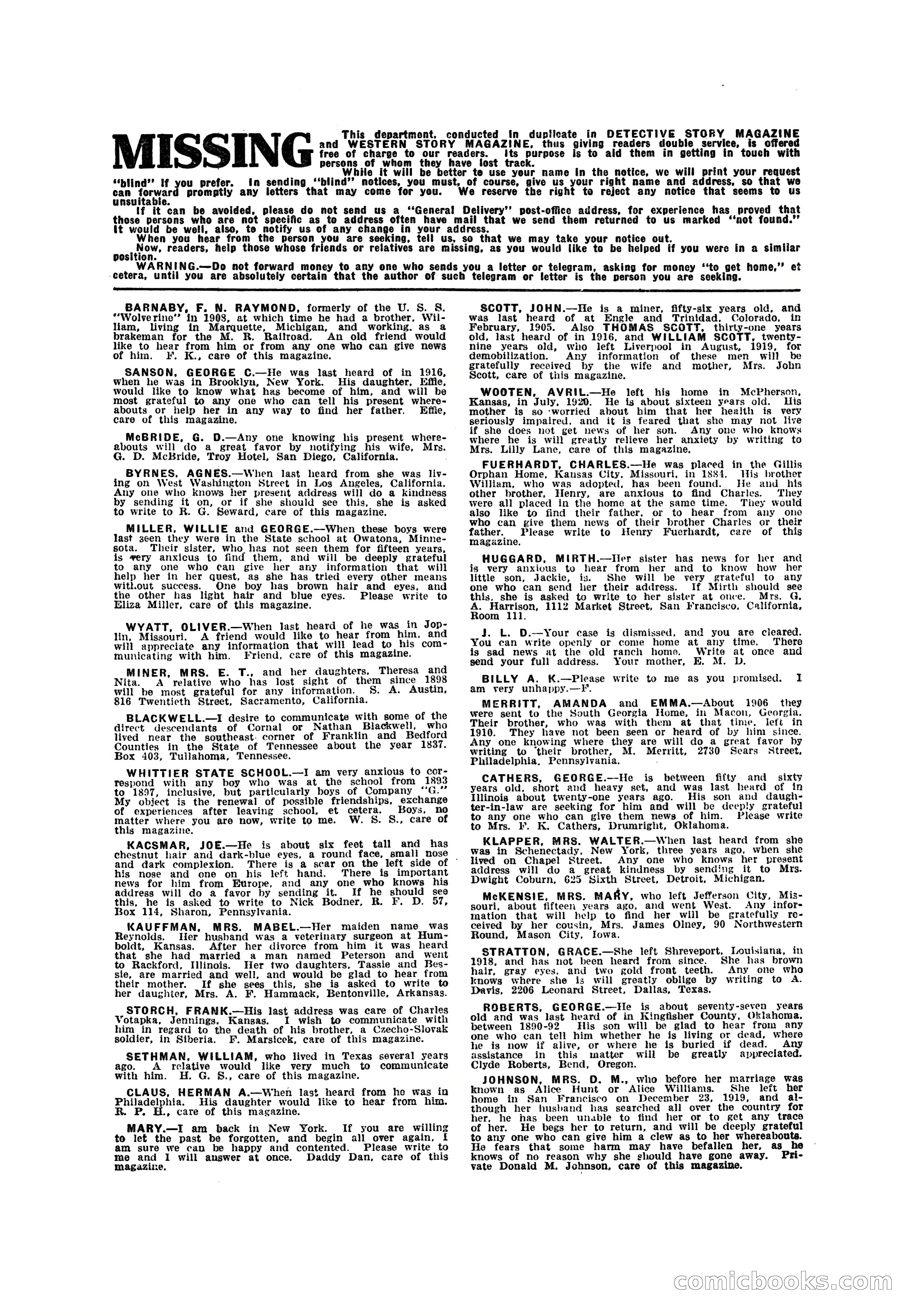 Detective Story Magazine — page 150 of 165