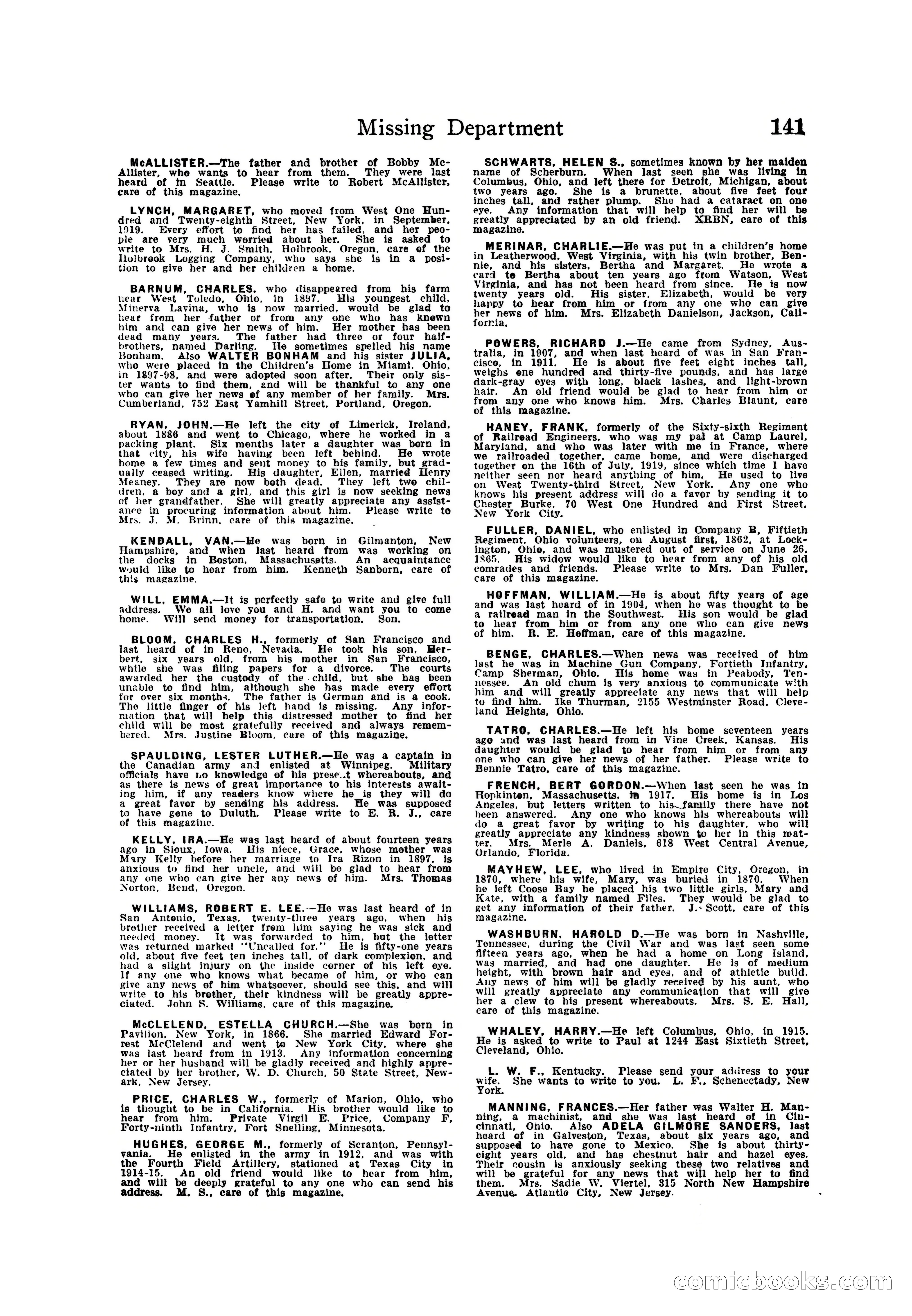 Detective Story Magazine — page 151 of 165
