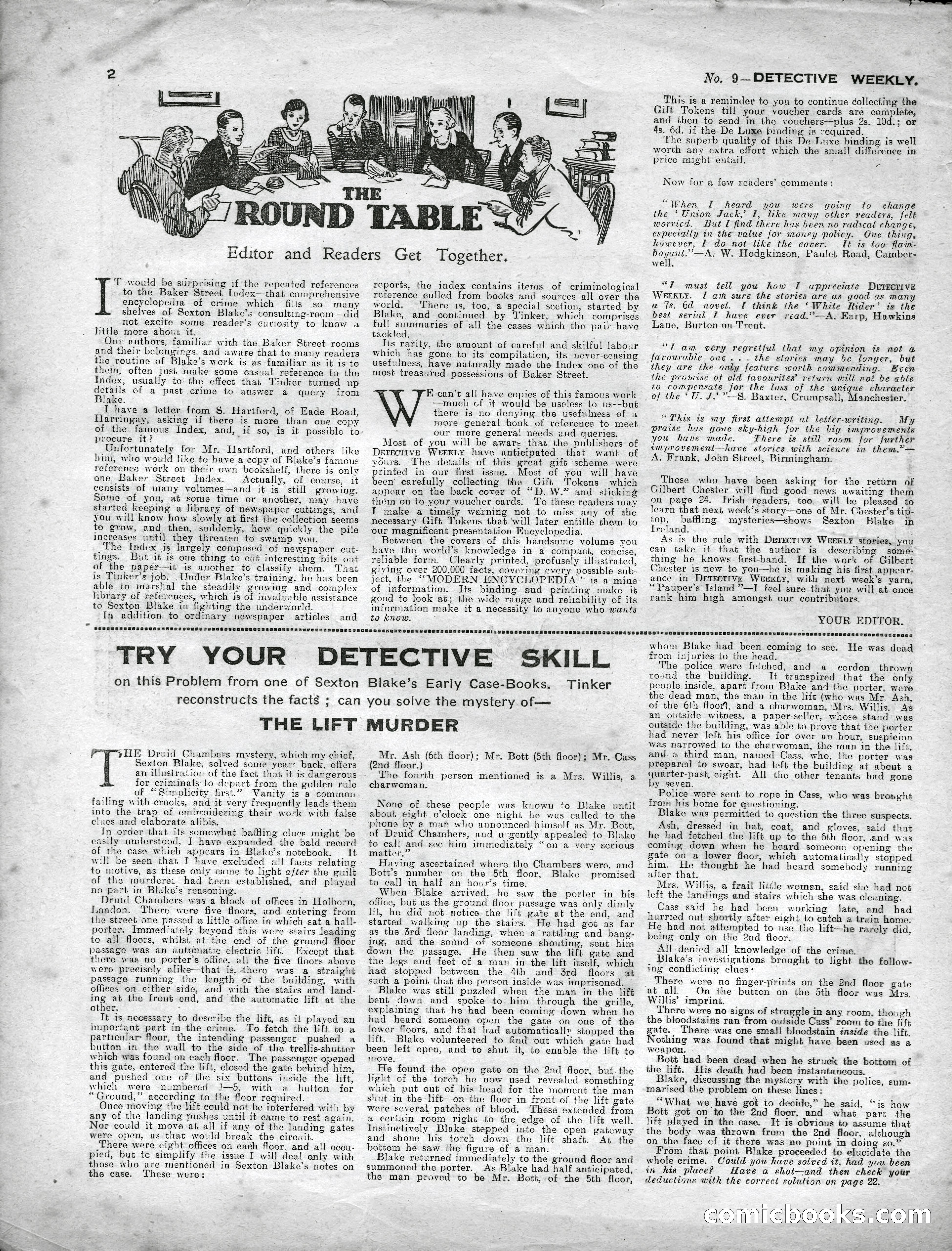 Detective Weekly No. 9 — page 2 of 24