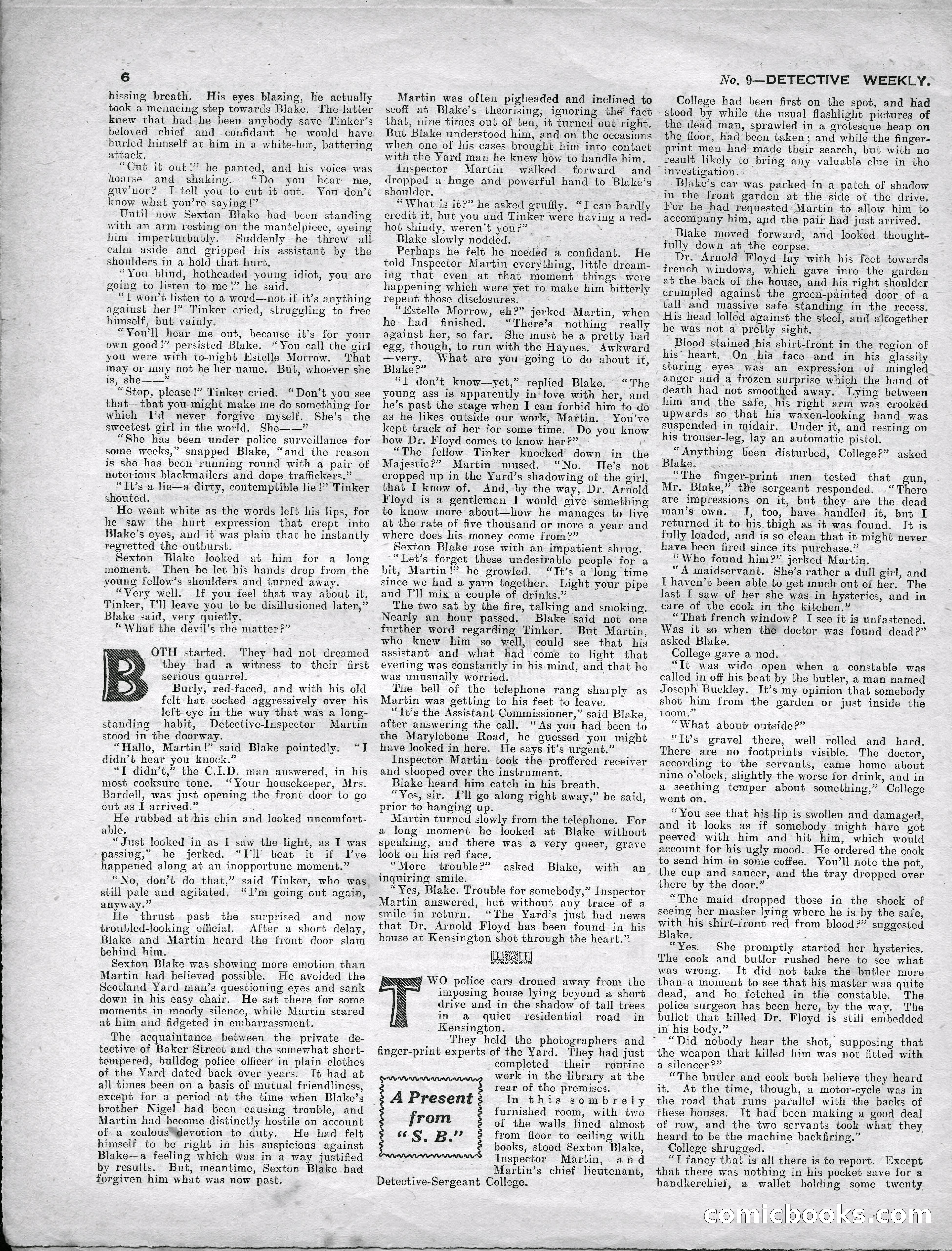 Detective Weekly No. 9 — page 6 of 24