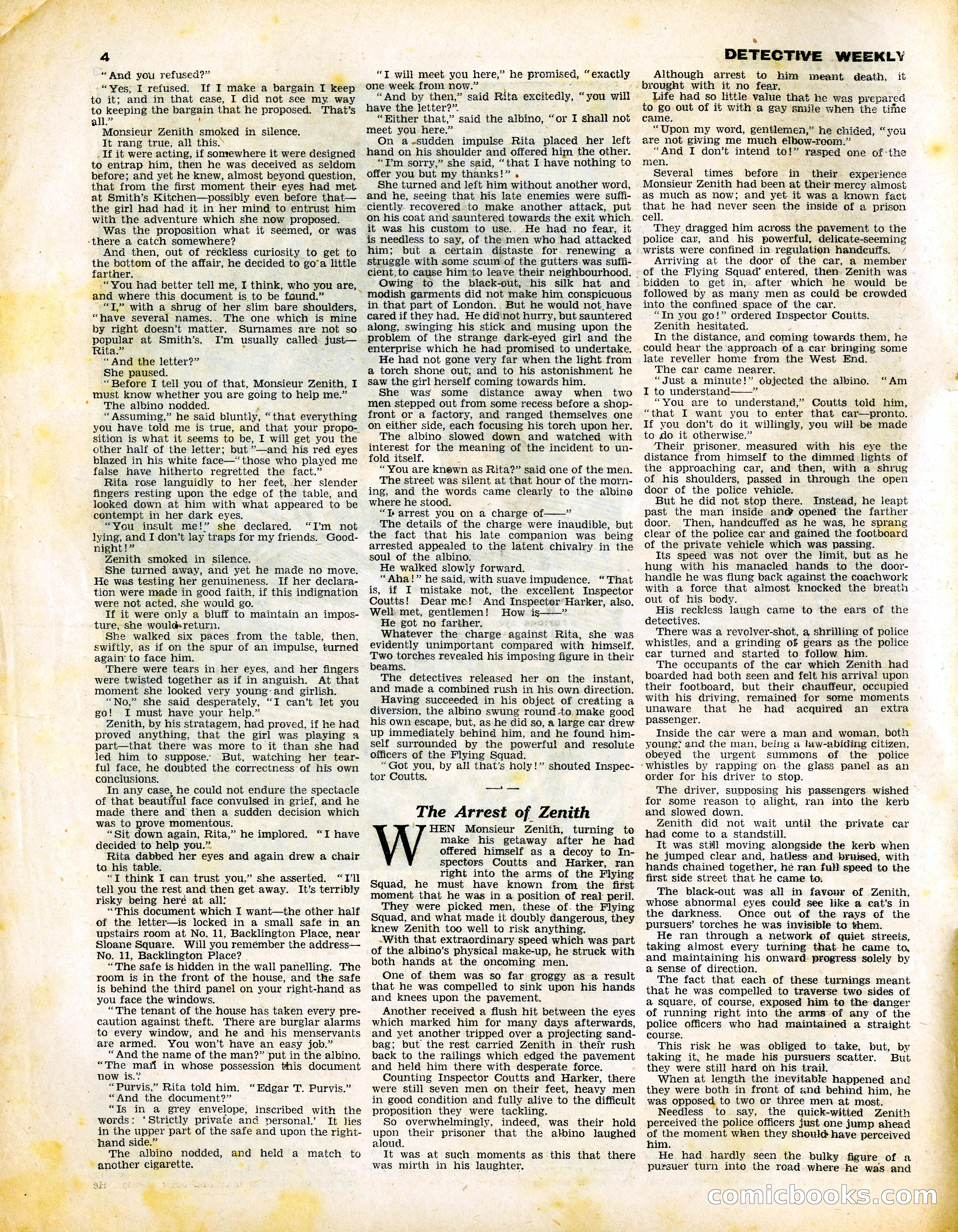 Detective Weekly #372 — page 4 of 20