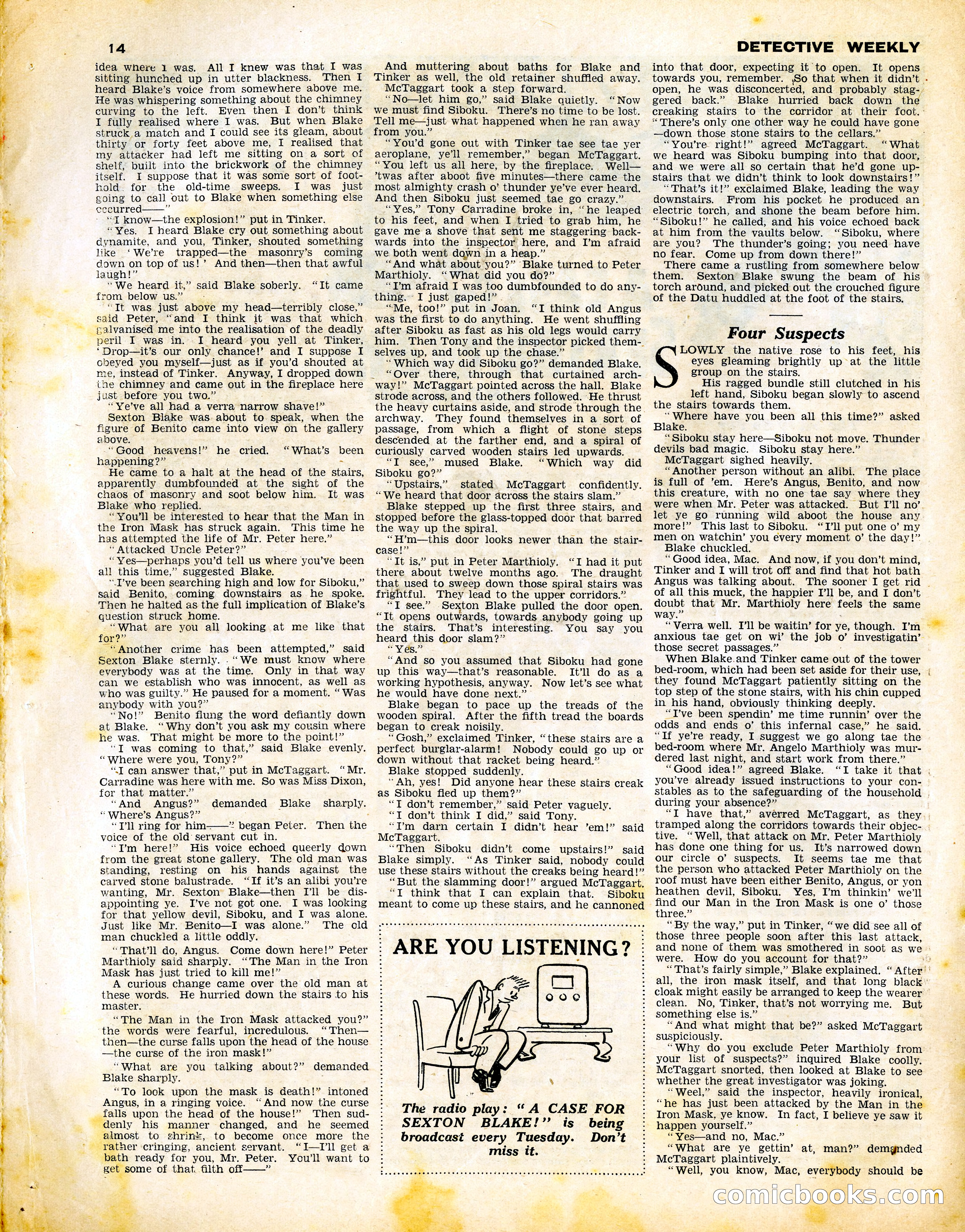 Detective Weekly #372 — page 14 of 20