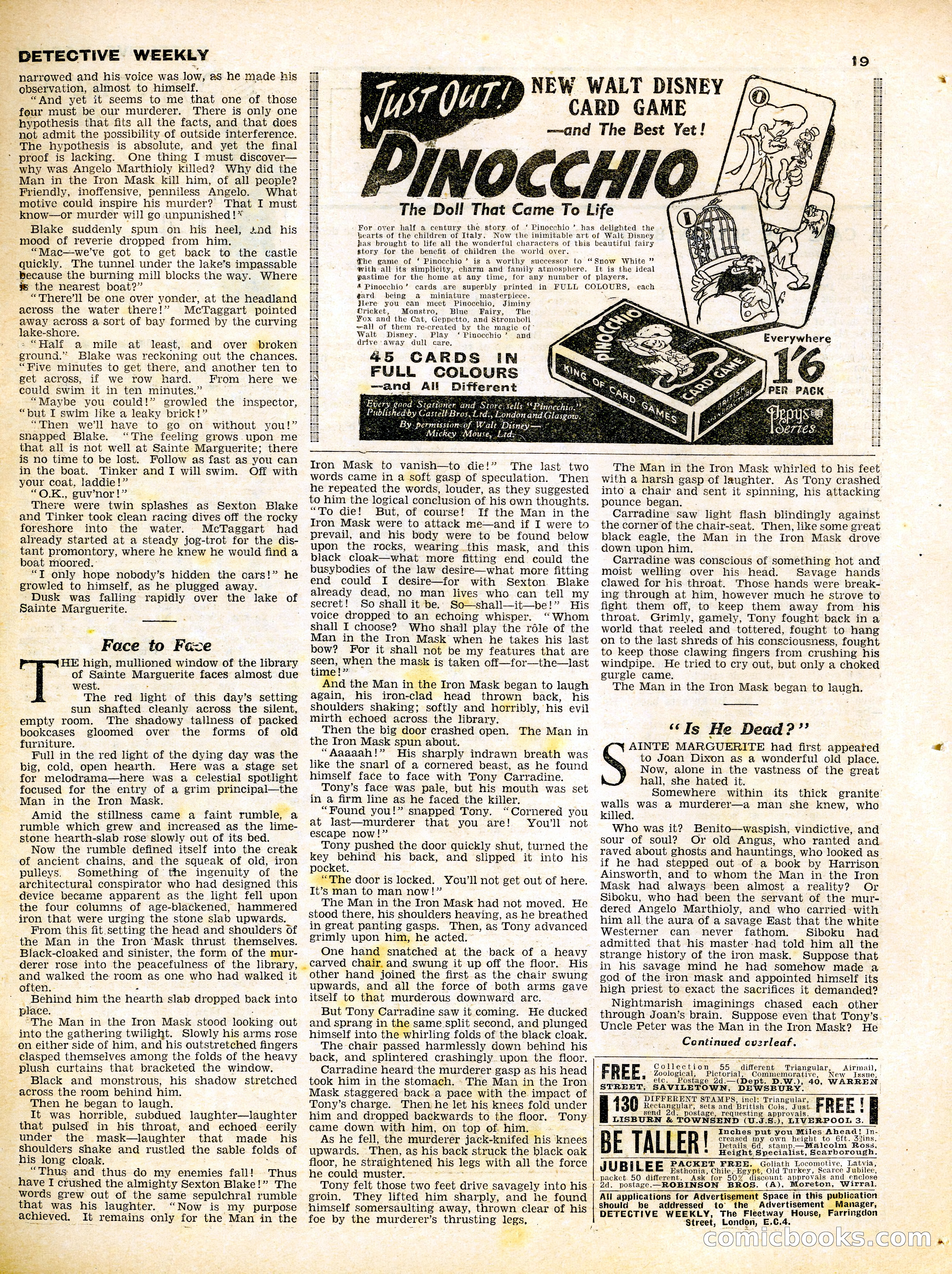 Detective Weekly #372 — page 19 of 20
