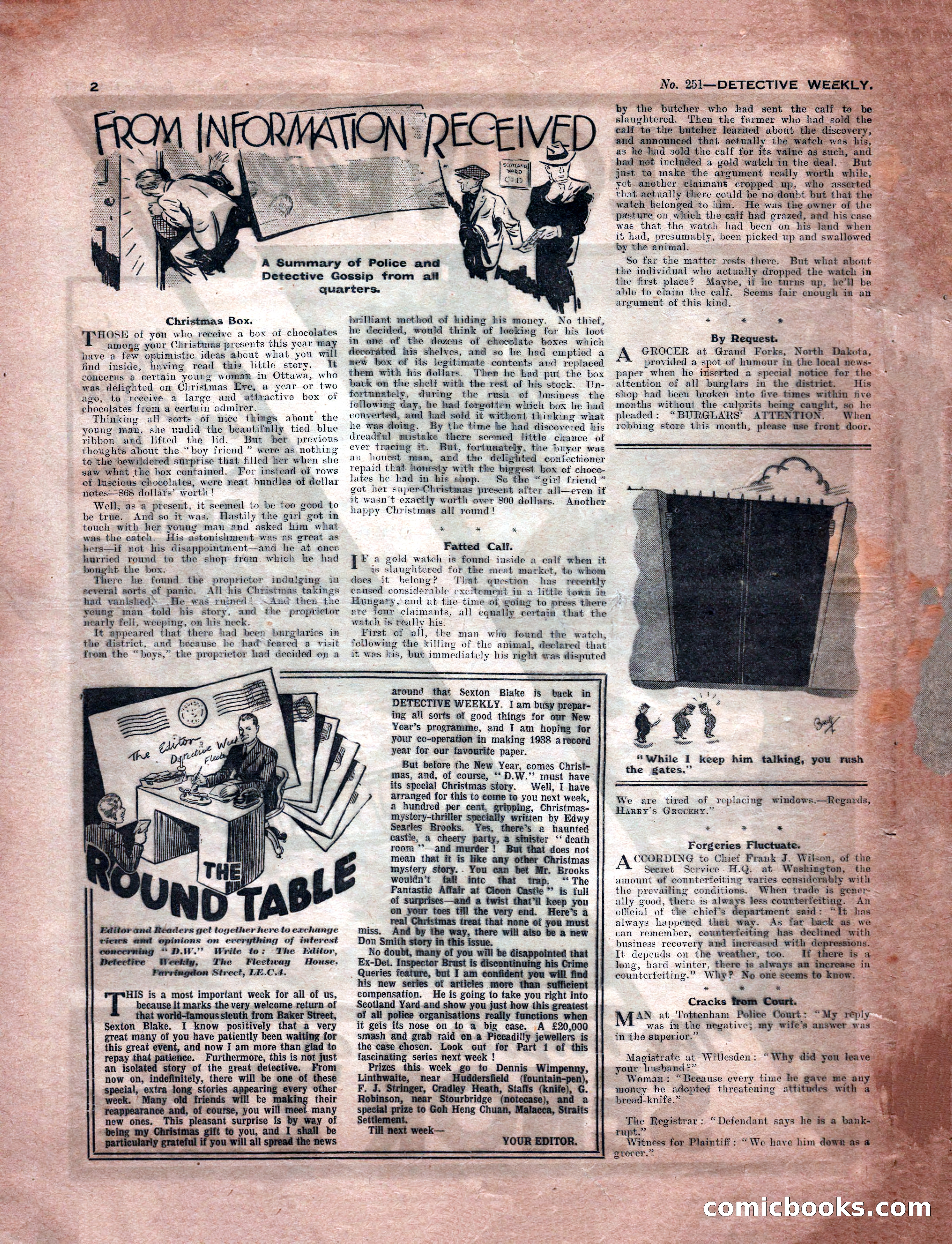 Detective Weekly No. 251 — page 2 of 24