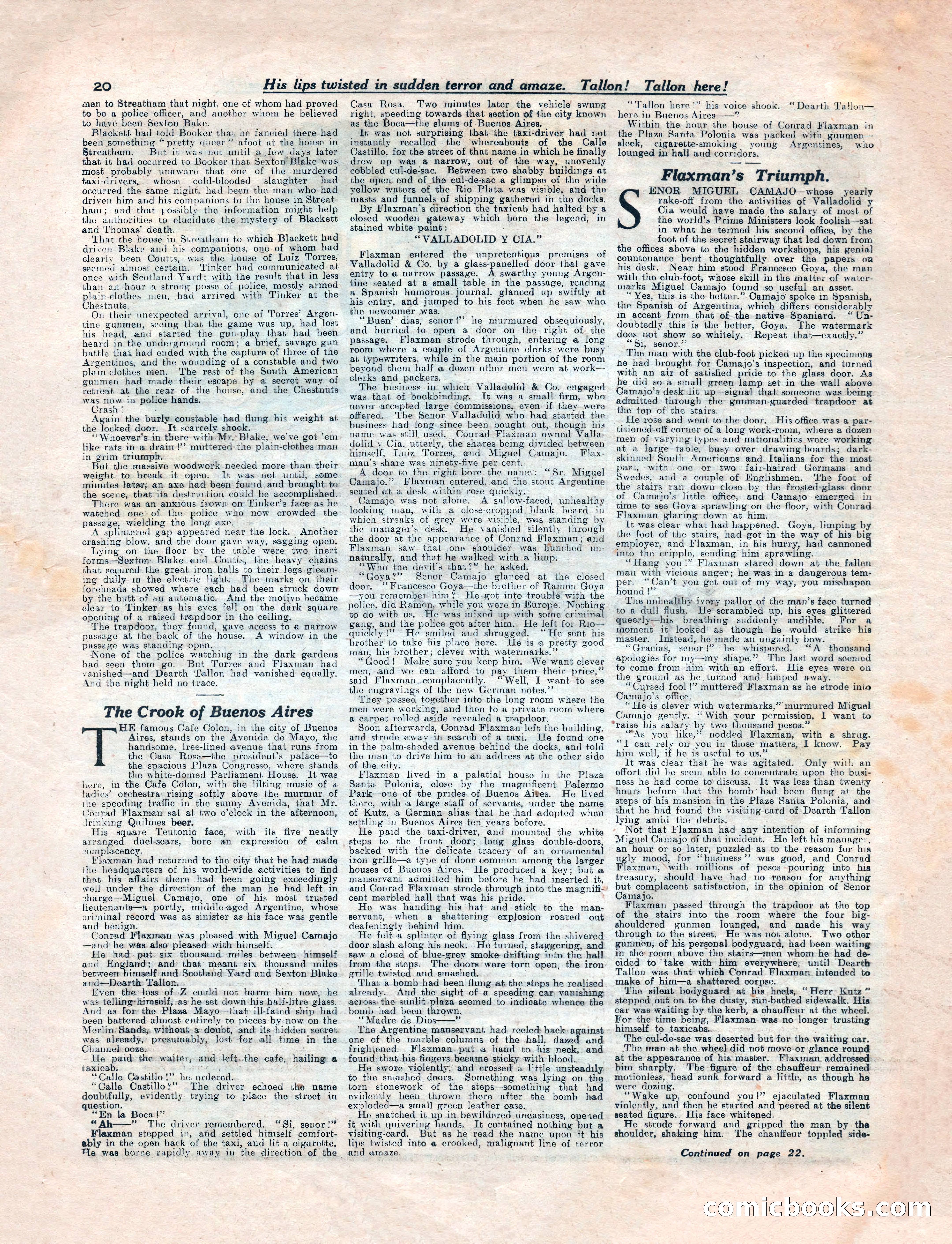 Detective Weekly No. 251 — page 20 of 24
