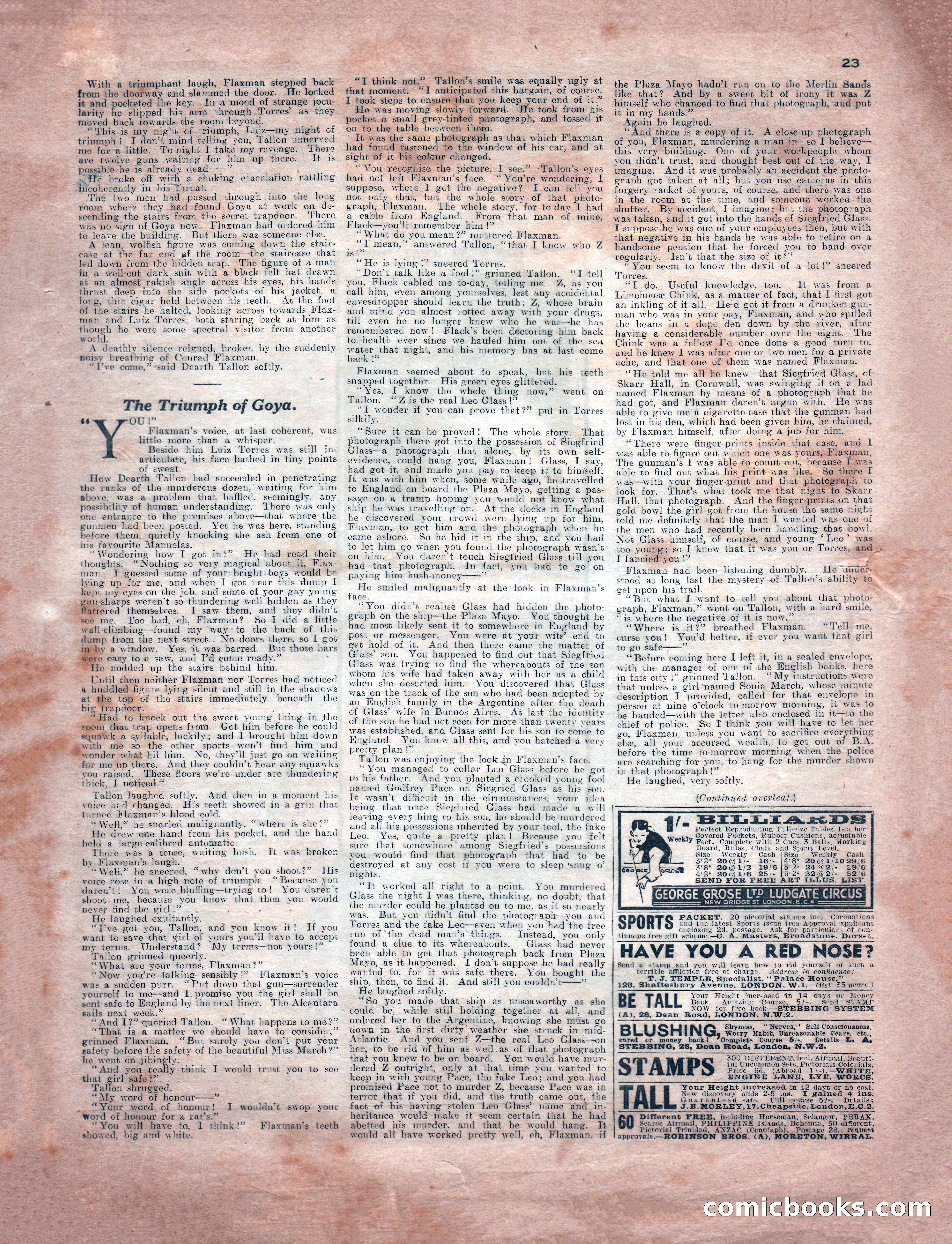 Detective Weekly No. 251 — page 23 of 24