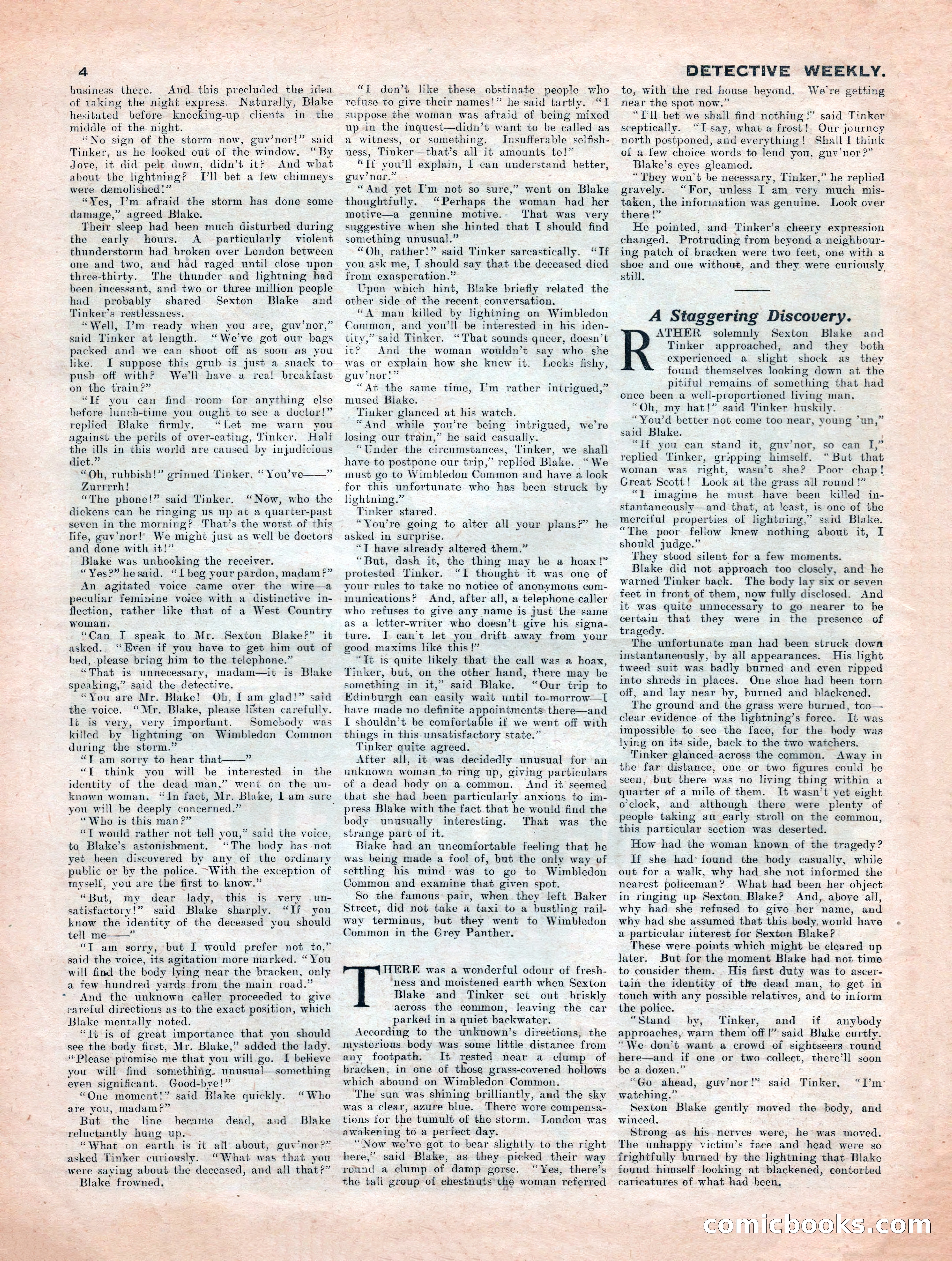 Detective Weekly No. 340 — page 4 of 24