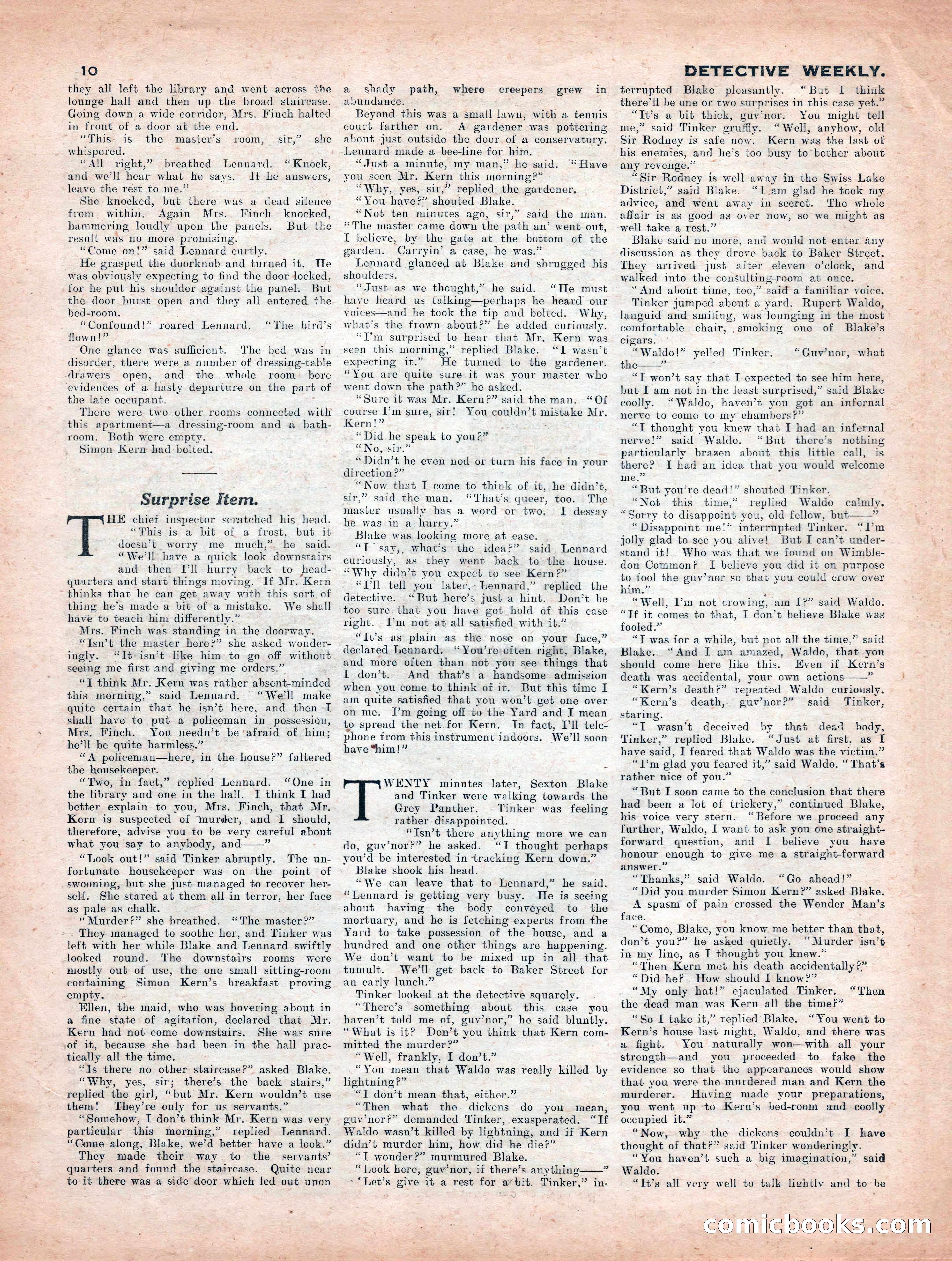 Detective Weekly No. 340 — page 10 of 24