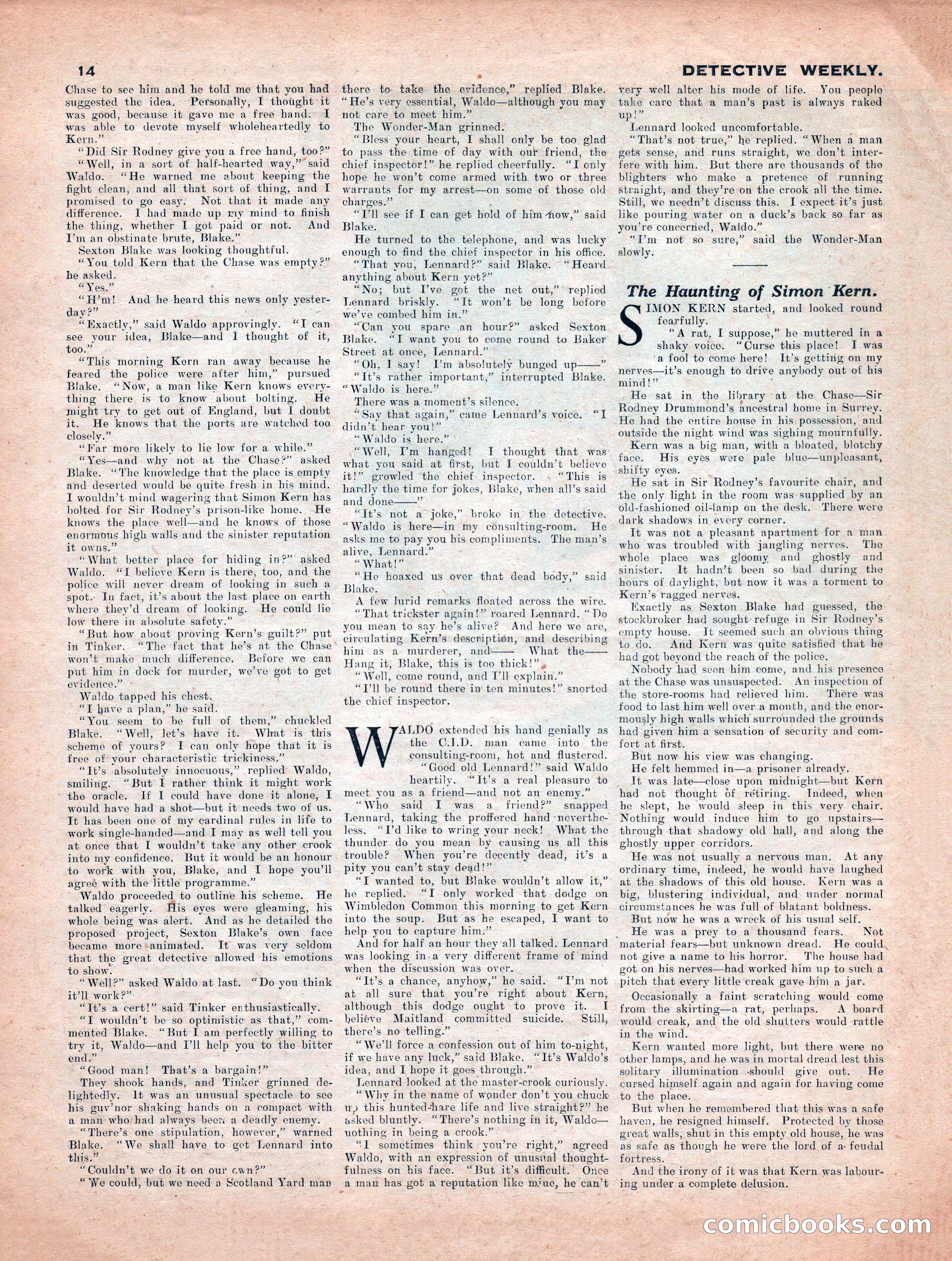Detective Weekly No. 340 — page 14 of 24
