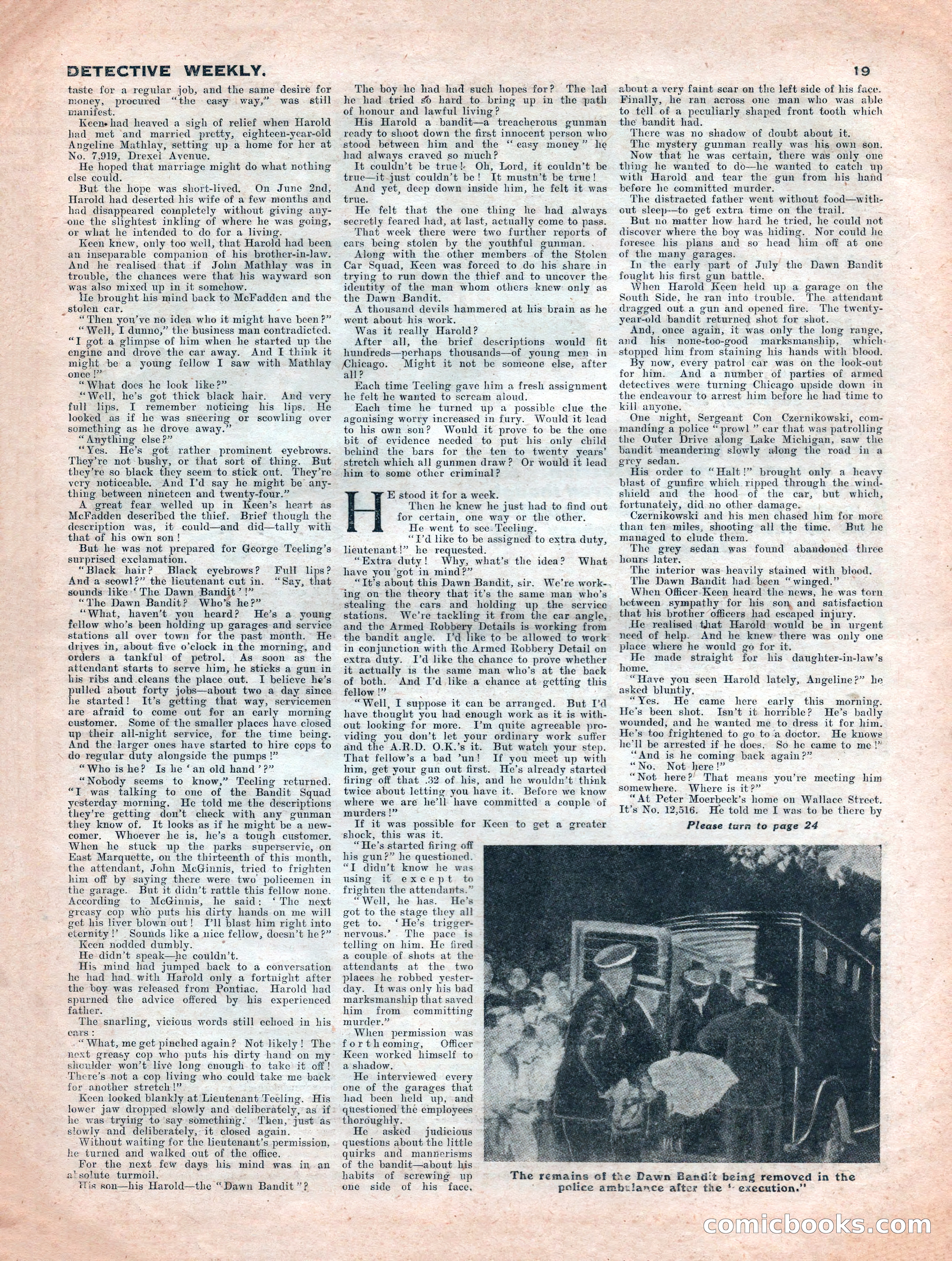 Detective Weekly No. 340 — page 19 of 24