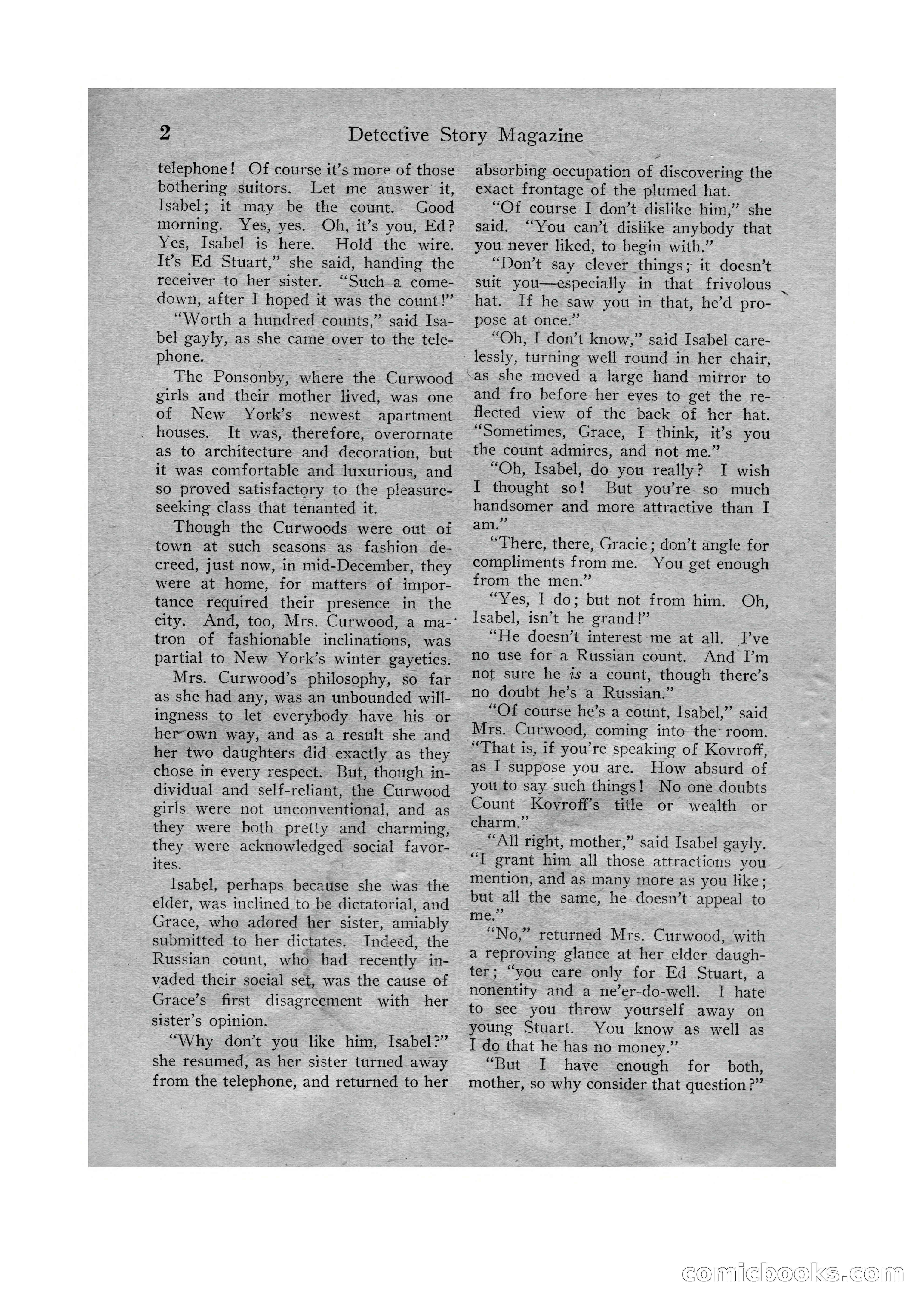 Detective Story Magazine, Vol. VI, No. 1 — page 4 of 132
