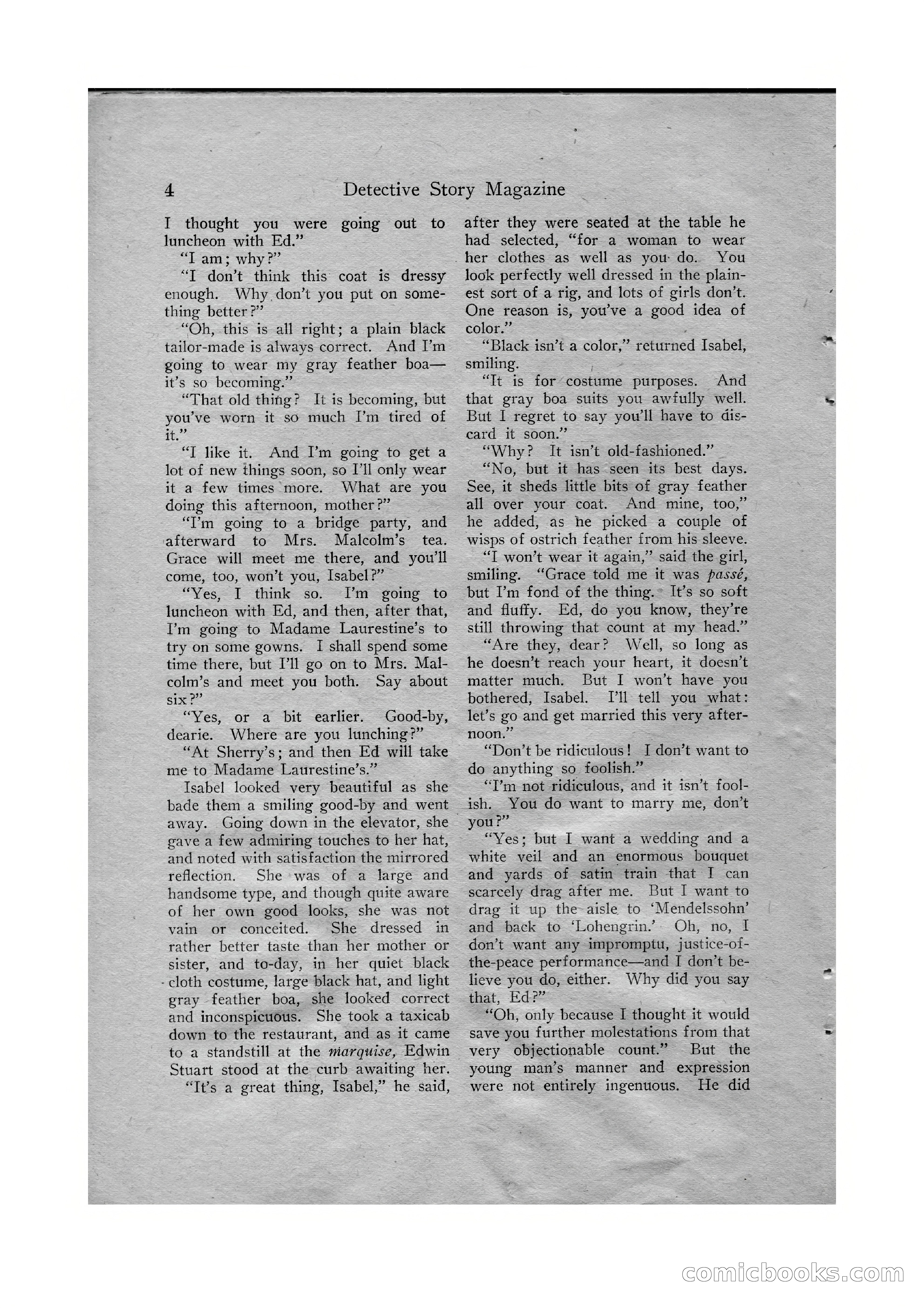 Detective Story Magazine, Vol. VI, No. 1 — page 6 of 132