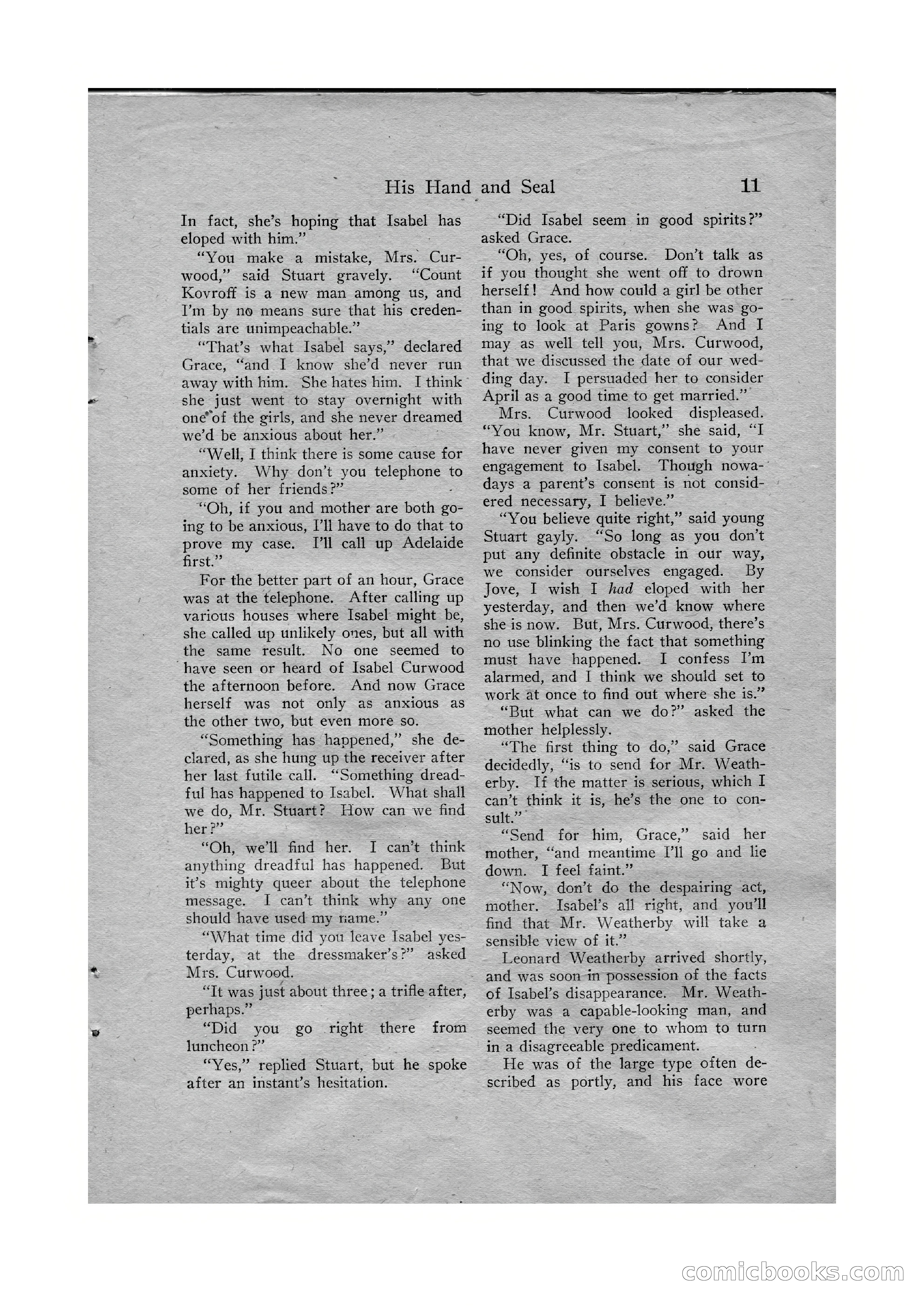 Detective Story Magazine, Vol. VI, No. 1 — page 13 of 132